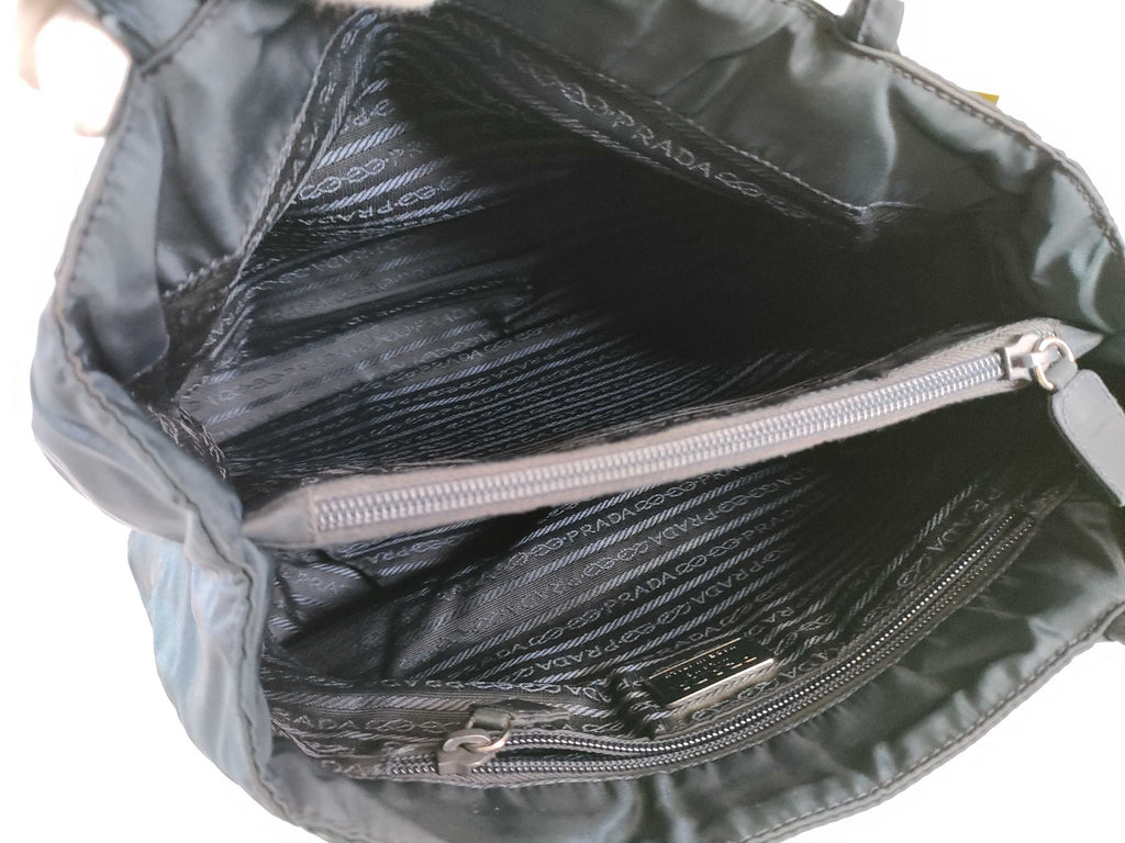 Prada Tessuto City Tote — Oceano Teal Nylon, Vintage