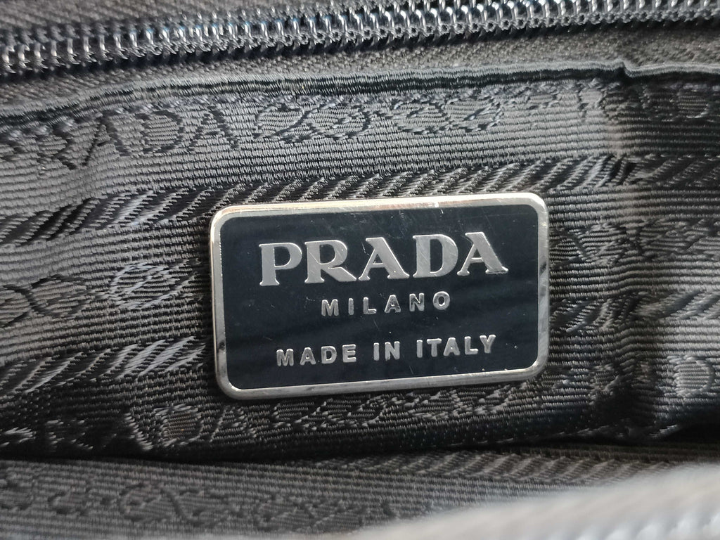Prada Tessuto City Tote — Oceano Teal Nylon, Vintage