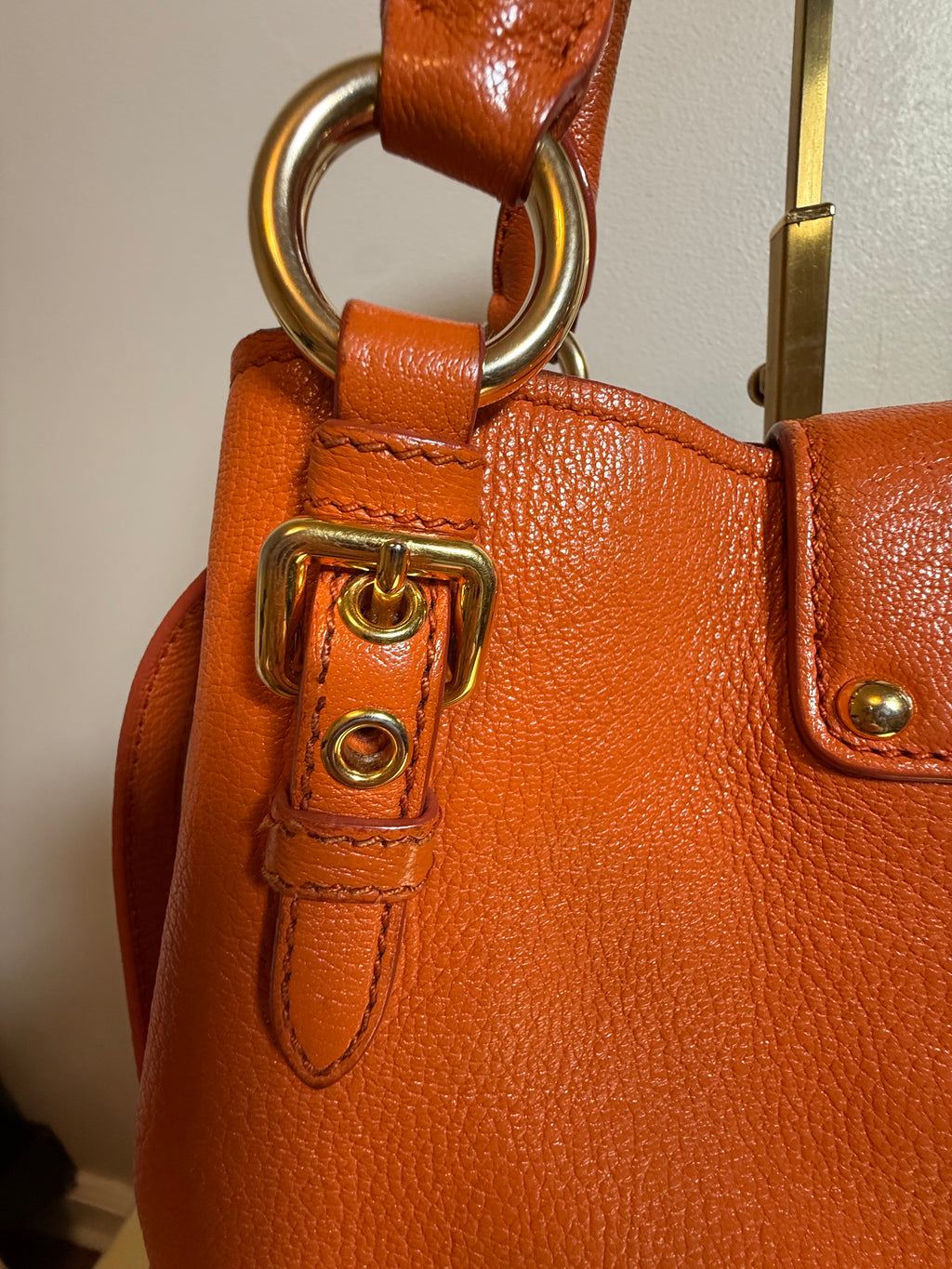 Miu Miu Madras Push-Lock Tote