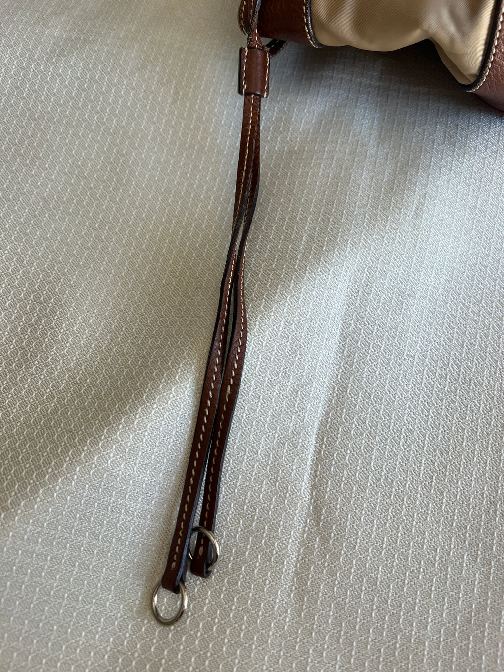 Prada Tessuto Shoulder Bag Brown/Beige