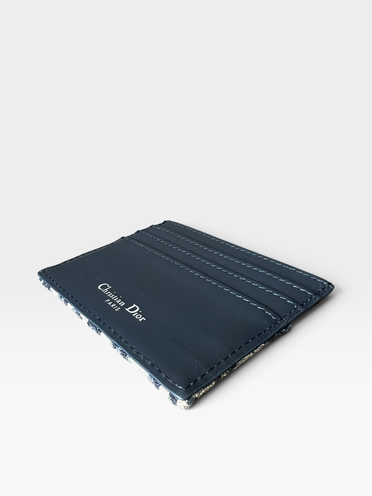 Christian Dior Oblique Card Holder – Blue