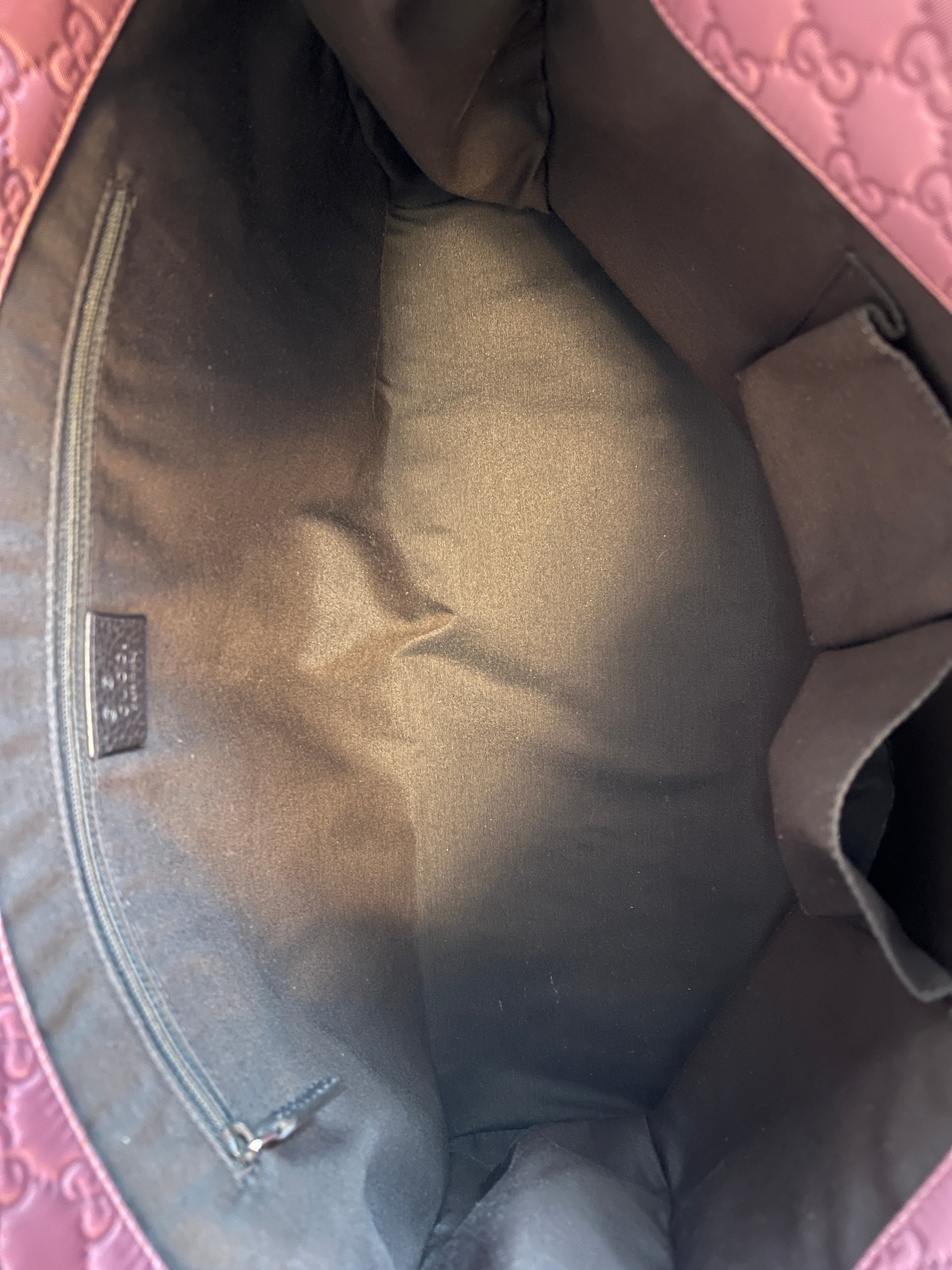 Gucci Pink Guccissima GG Monogram Shopper Tote