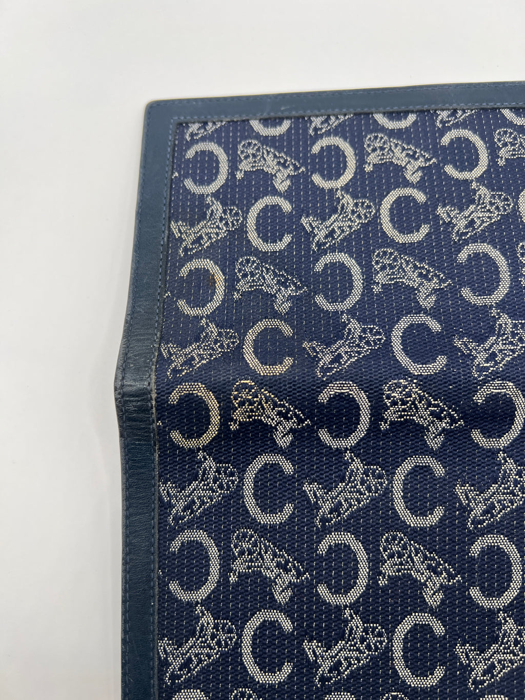 Céline Macadam Denim Horse Carriage Long Wallet