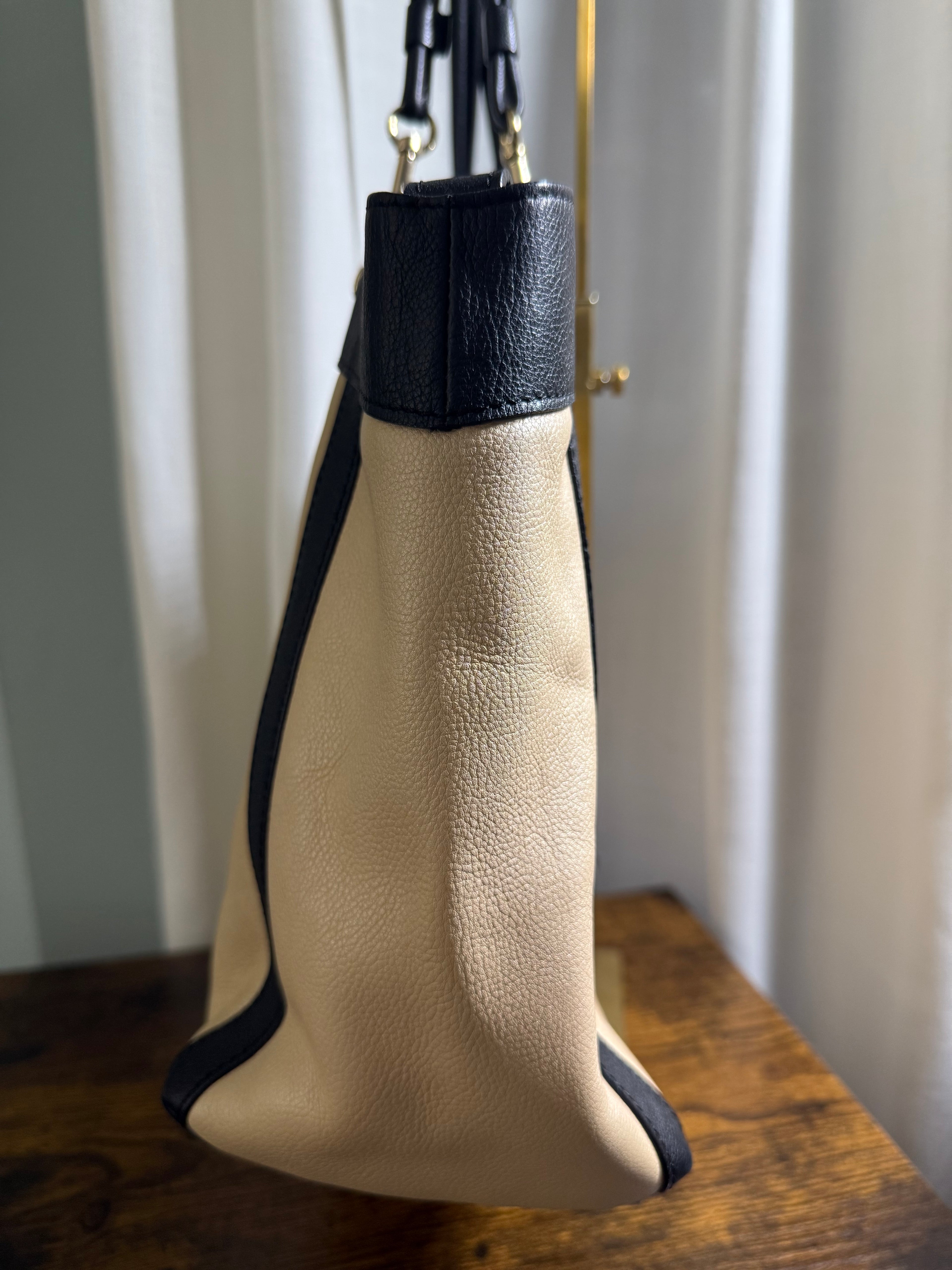 See by Chloe Two-Tone Leather Chain Tote