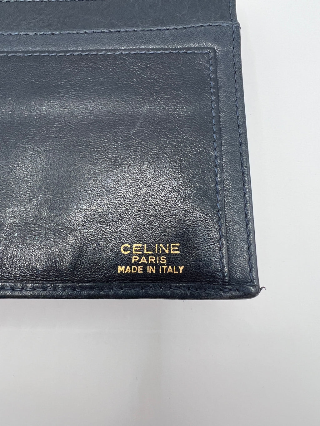 Céline Macadam Denim Horse Carriage Long Wallet