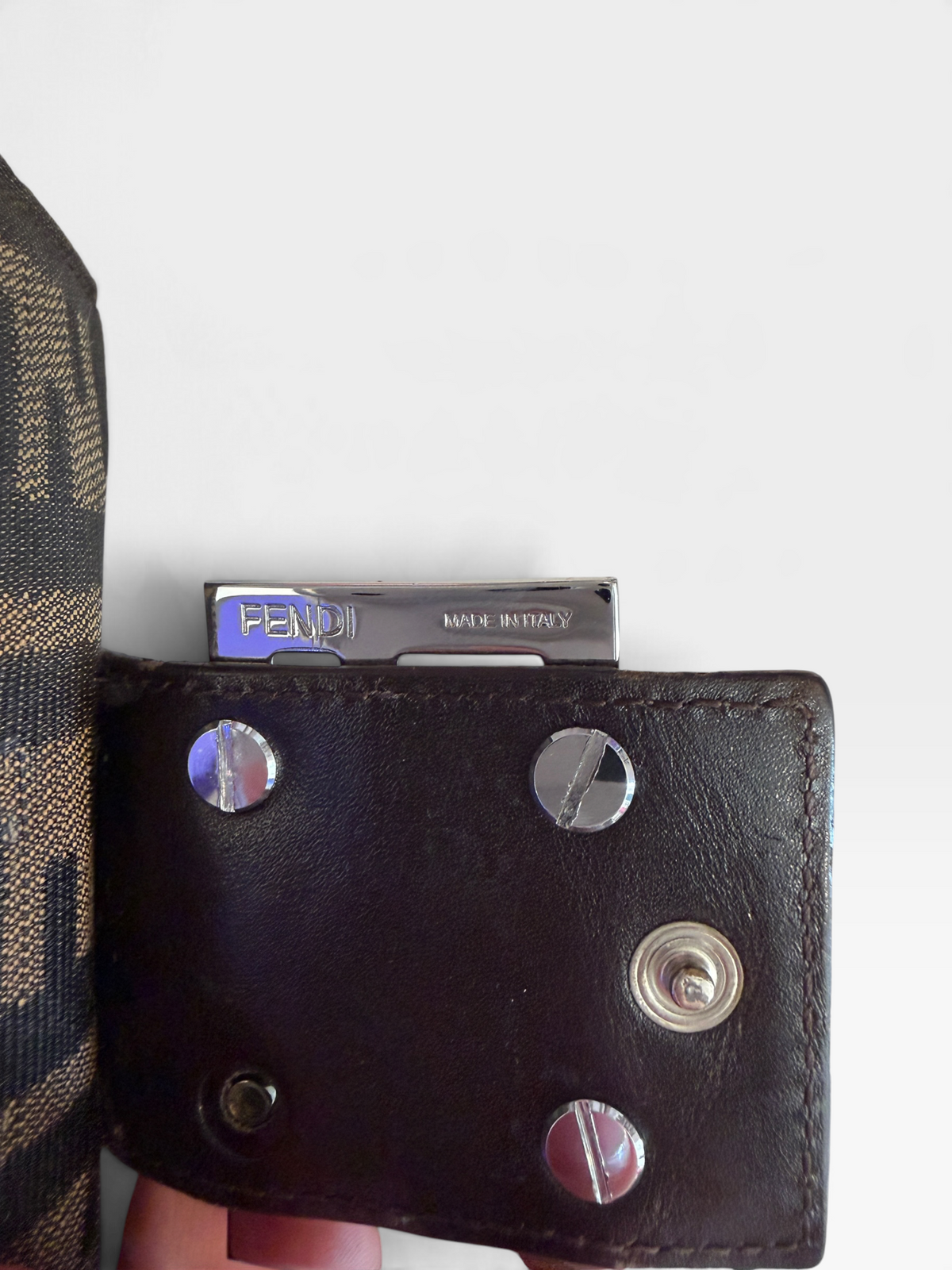 Fendi Brown Zucca Wallet with Box