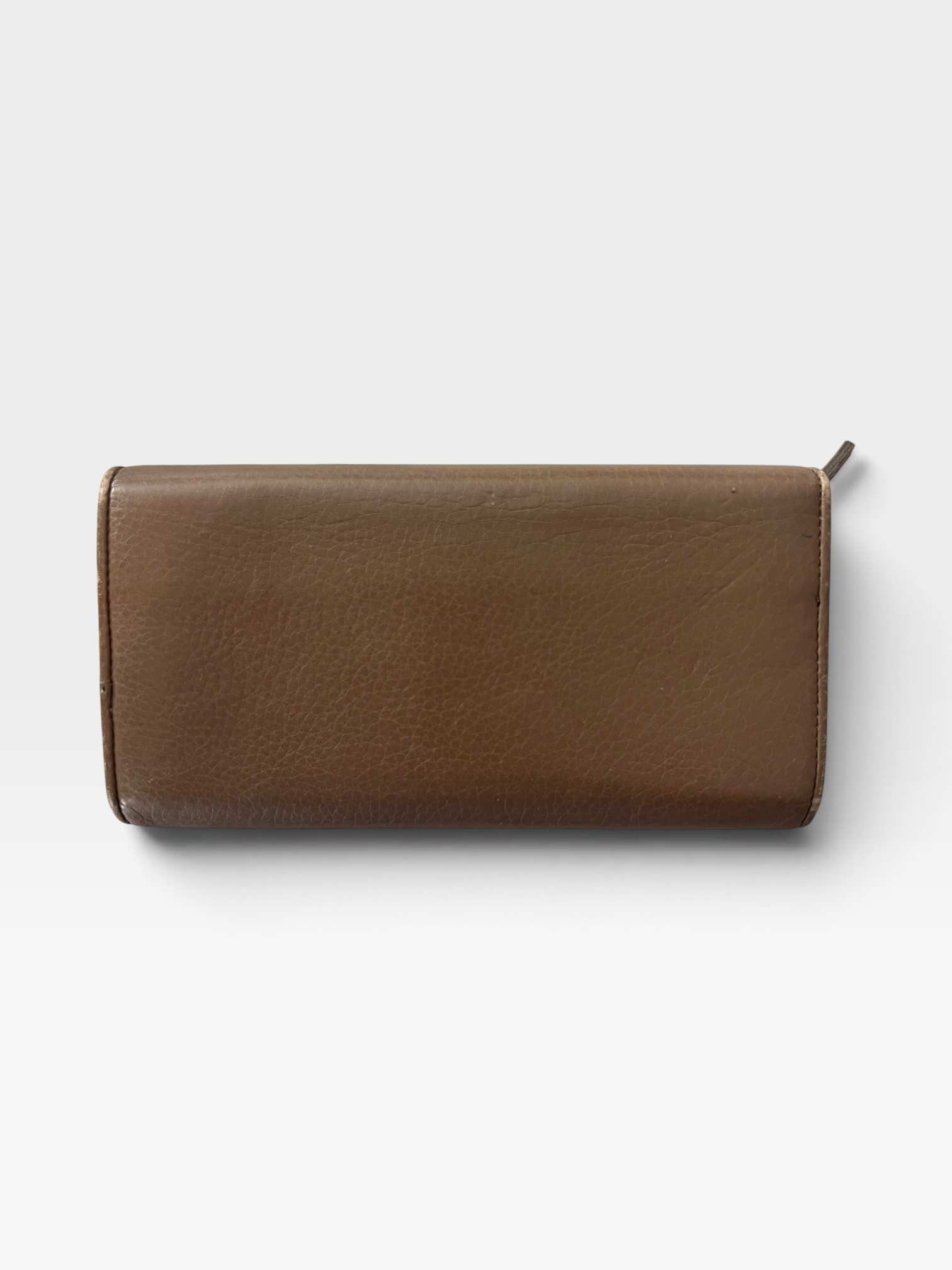 Gucci Interlocking GG Continental Wallet – Taupe Leather