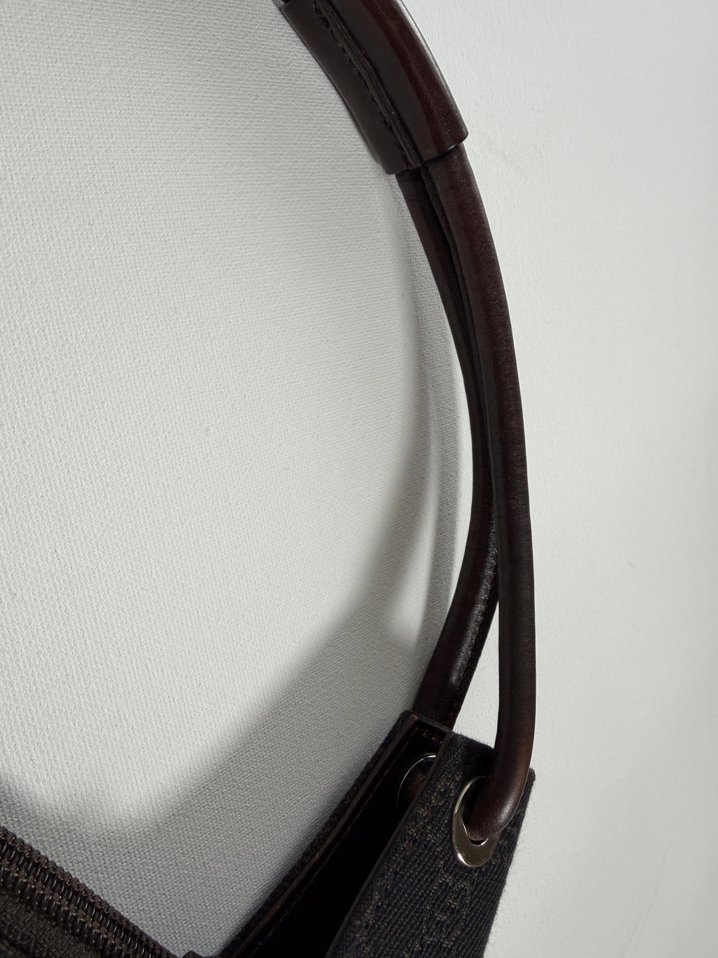 Gucci Monogram Hobo Canvas Shoulder Bag