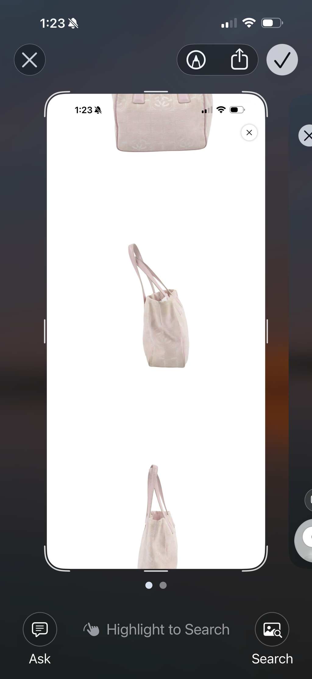 Chanel Travel Line Small Tote Bag