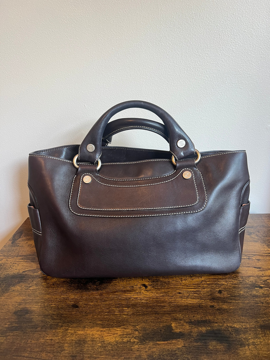 Celine Brown Leather Boogie Bag