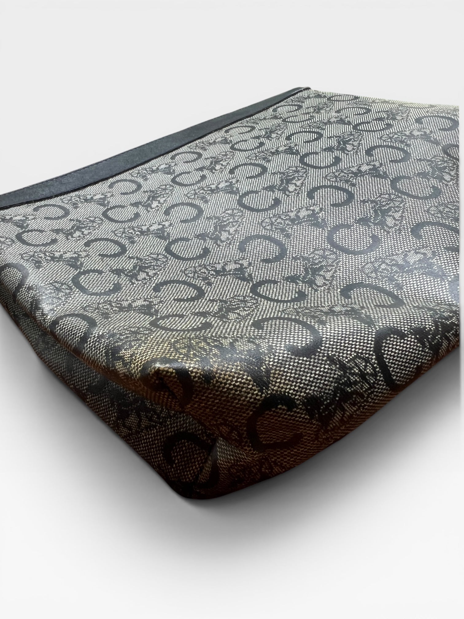 Celine Macadam Canvas Horse Carriage Zip Pouch