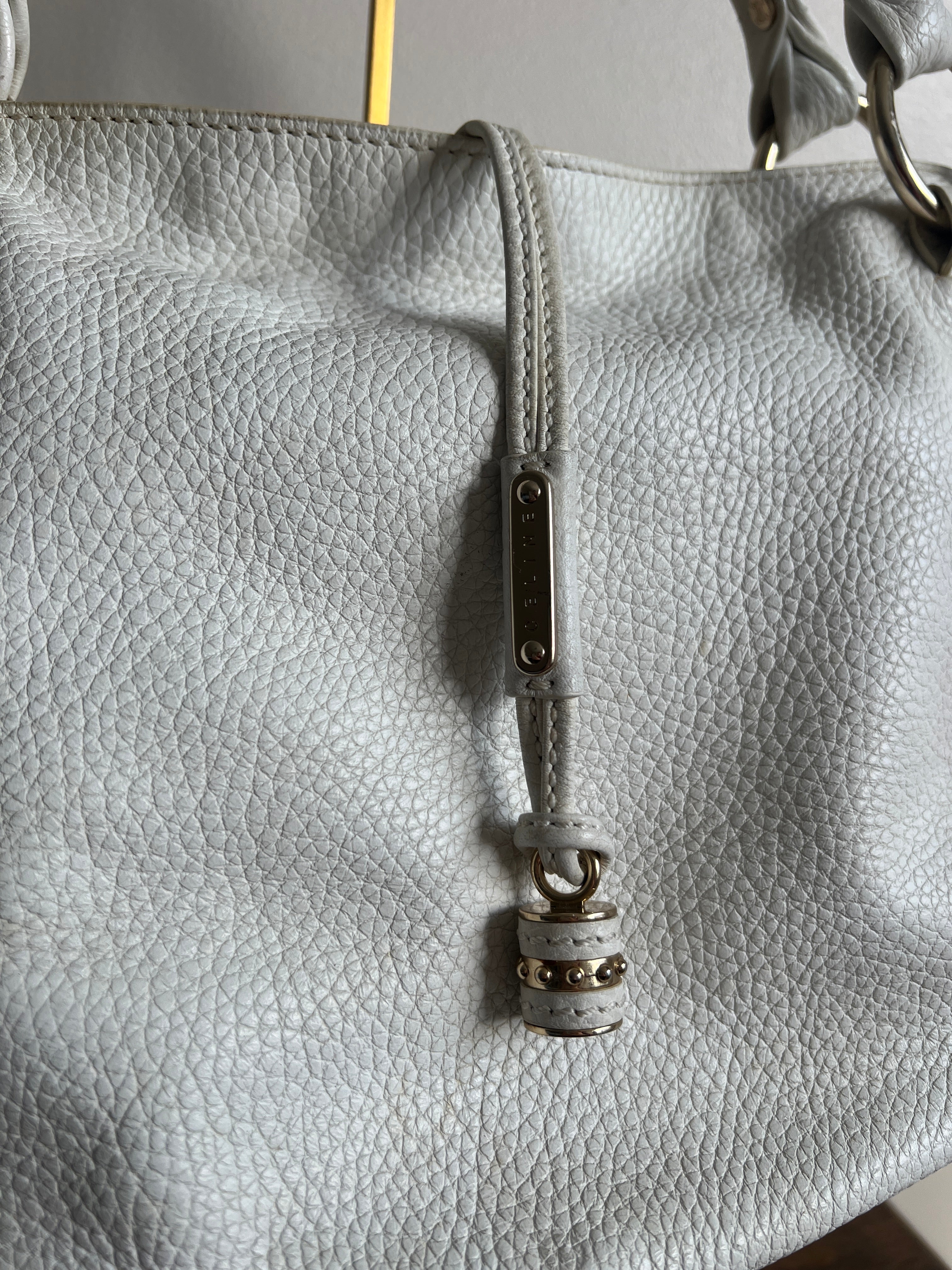 Celine Bittersweet Medium Leather Shoulder Bag – White