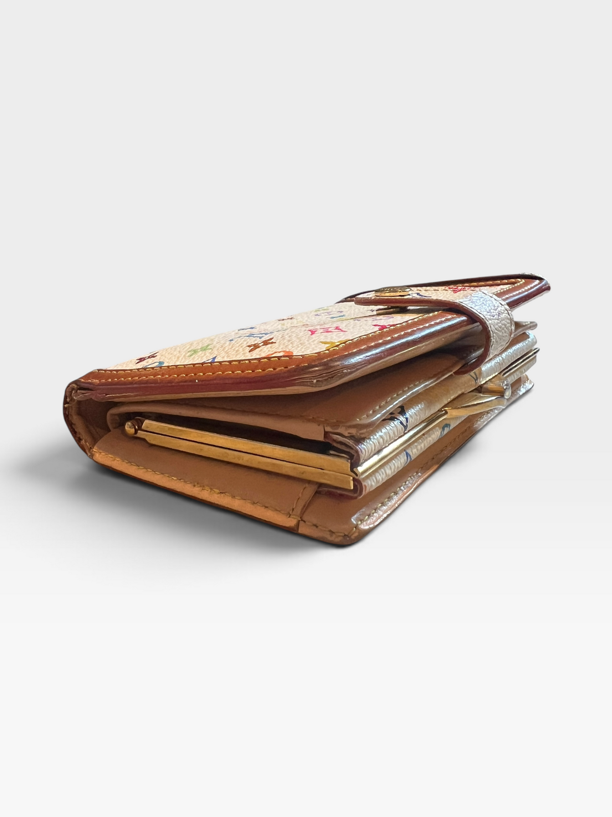 Louis Vuitton Monogram Multicolore Viennois Wallet – White