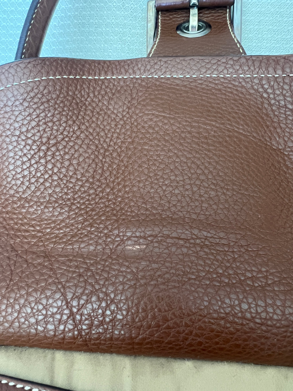 Prada Tessuto Shoulder Bag Brown/Beige