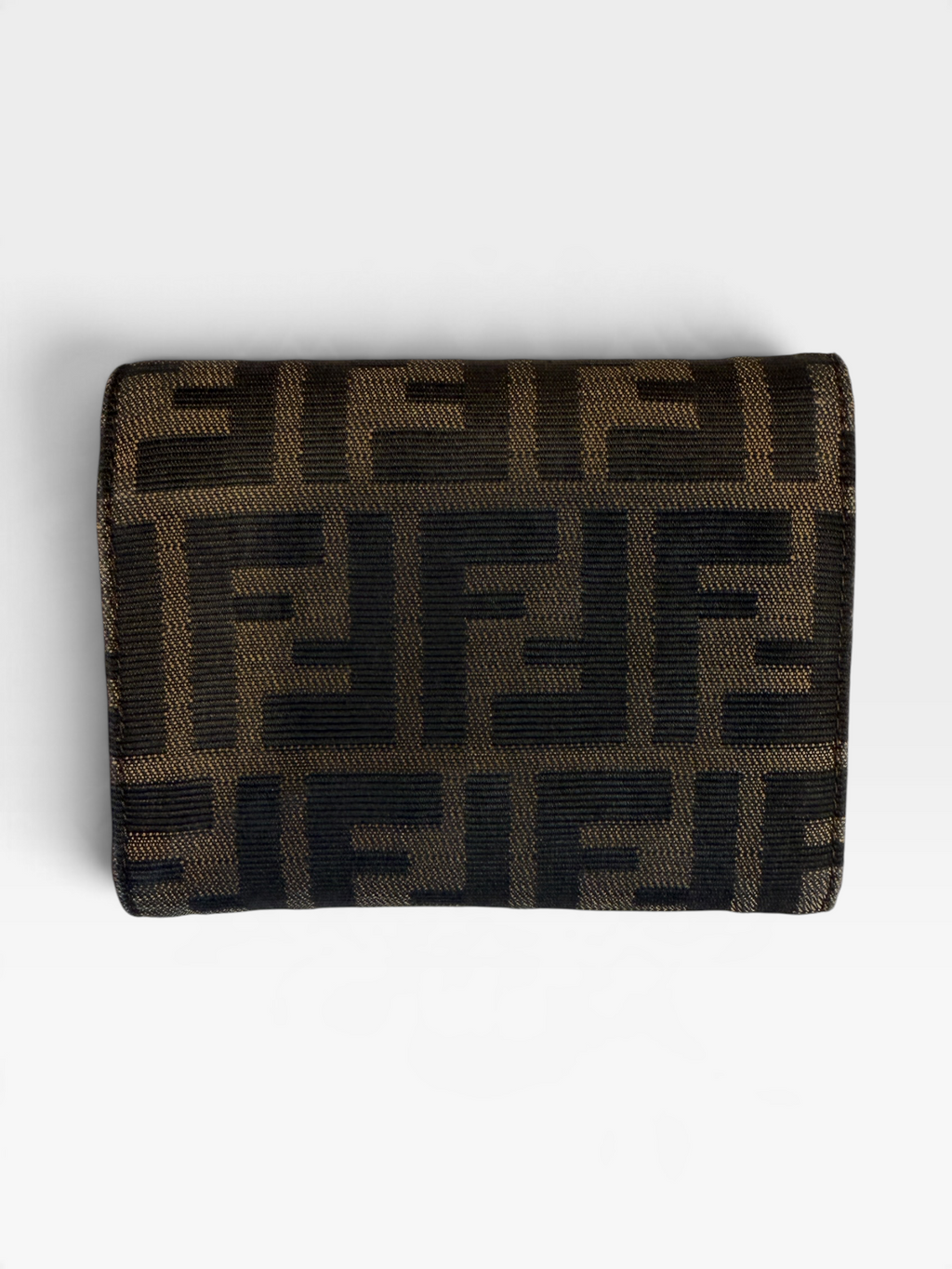 Fendi Brown Zucca Wallet with Box