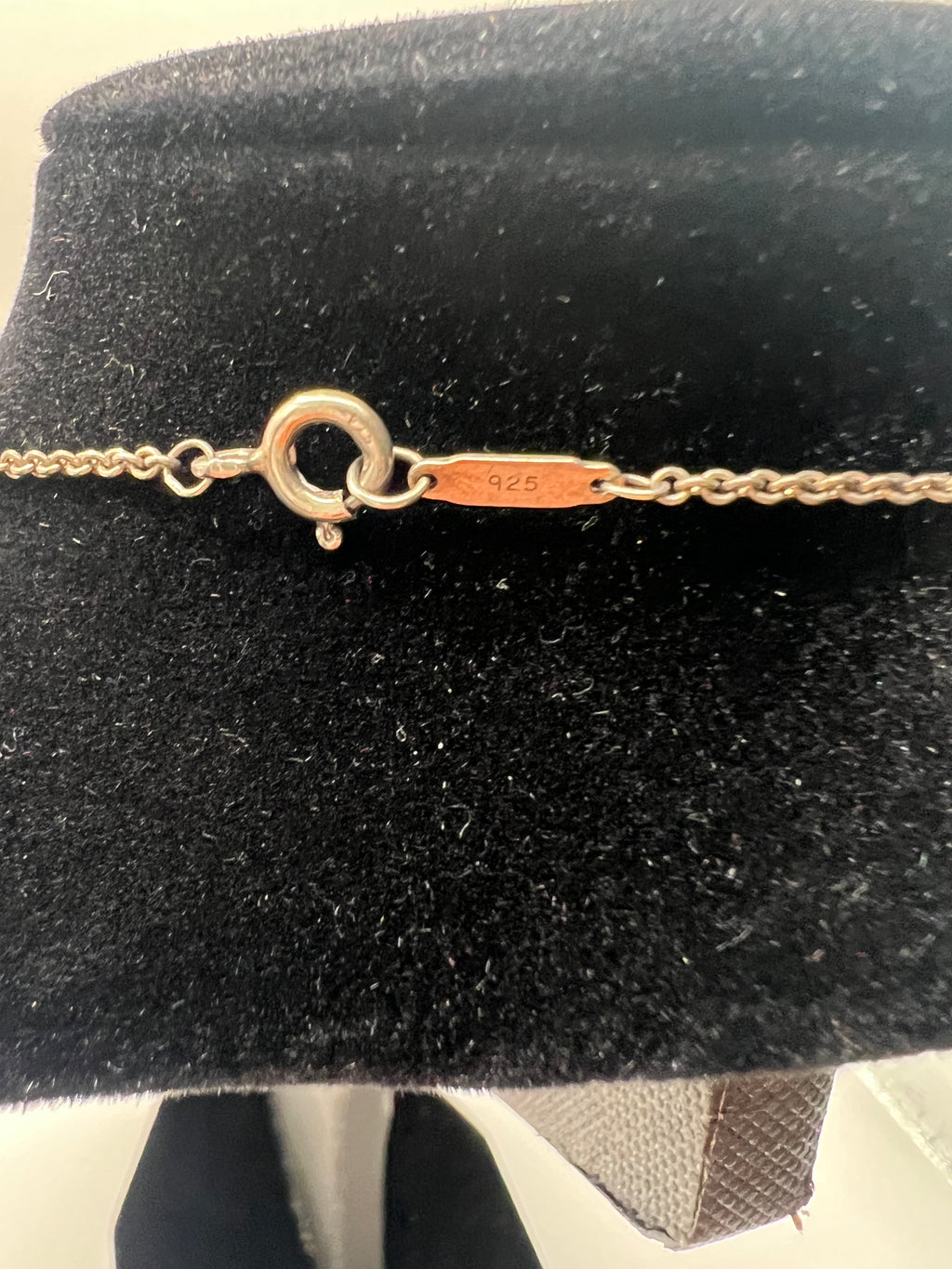Tiffany and Co Sterling Silver Solid Pierced Double Heart Necklace
