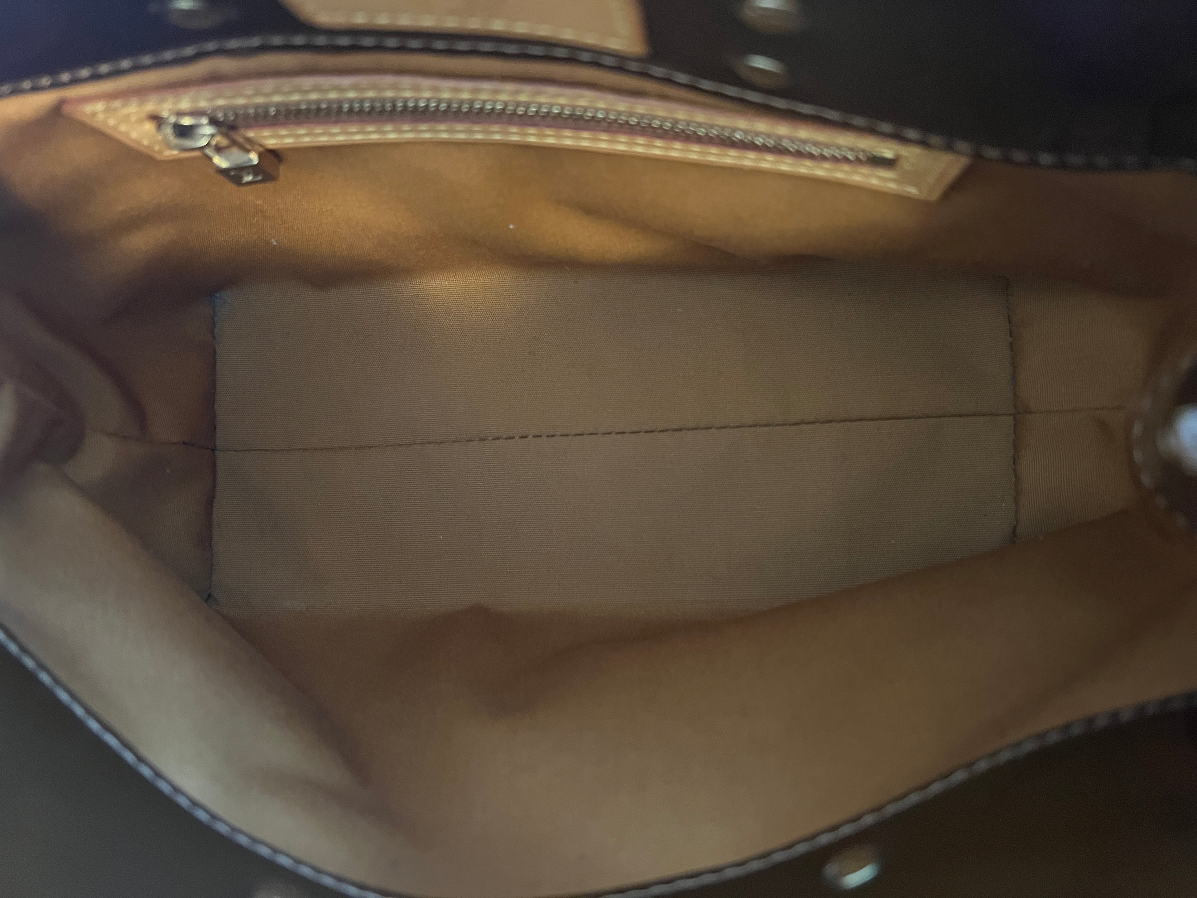 Louis Vuitton Vernis Reade PM Tote | Bronze Brown Patent Leather