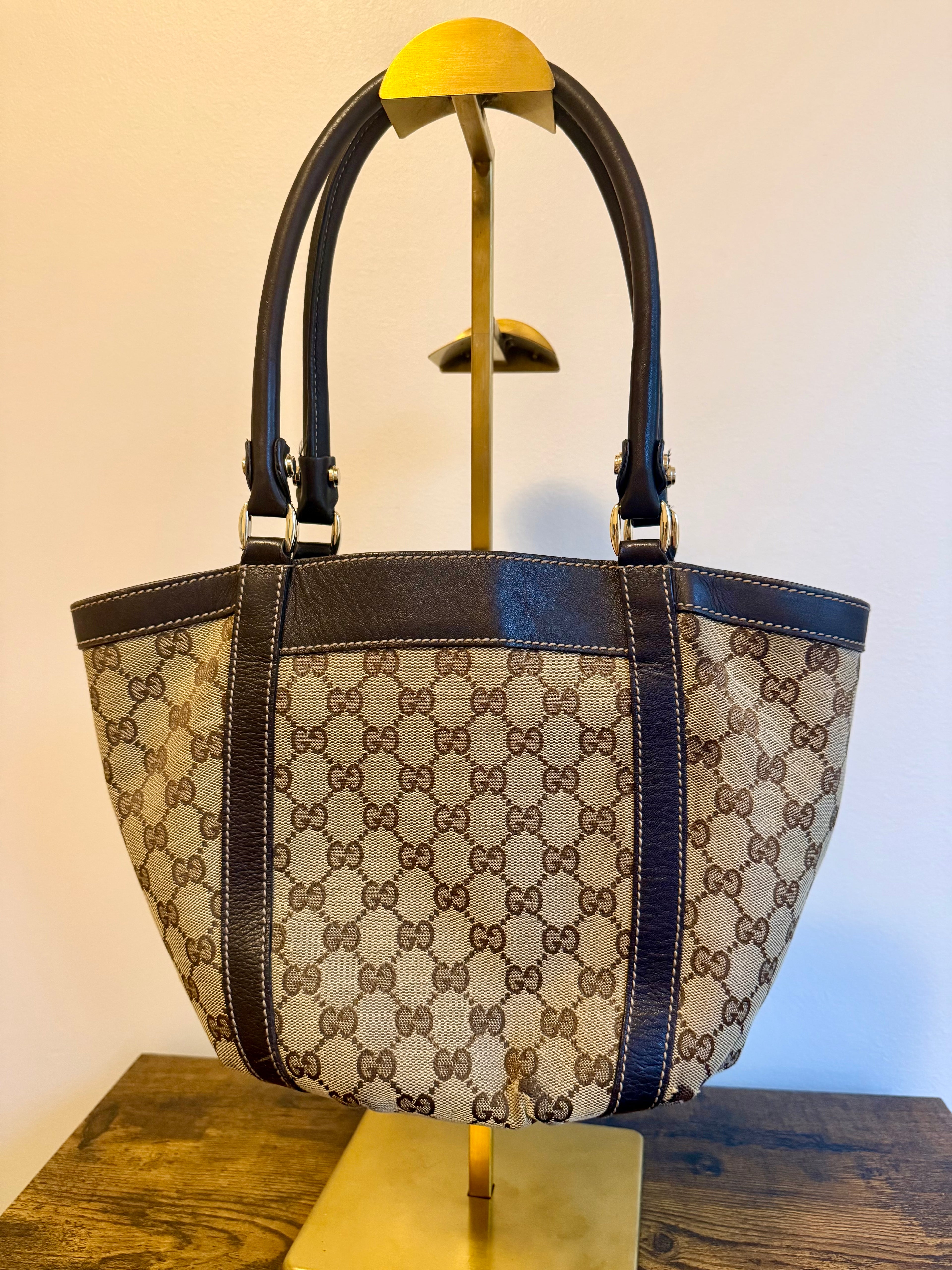 Gucci Abbey D-Ring Tote in Classic GG Monogram Canvas