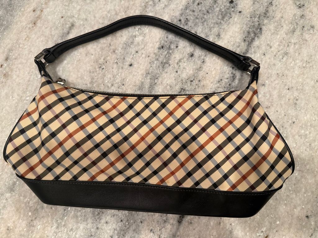 Daks Vintage House Check Shoulder Bag