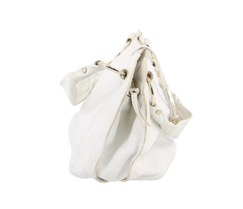 Celine Bittersweet Medium Leather Shoulder Bag – White