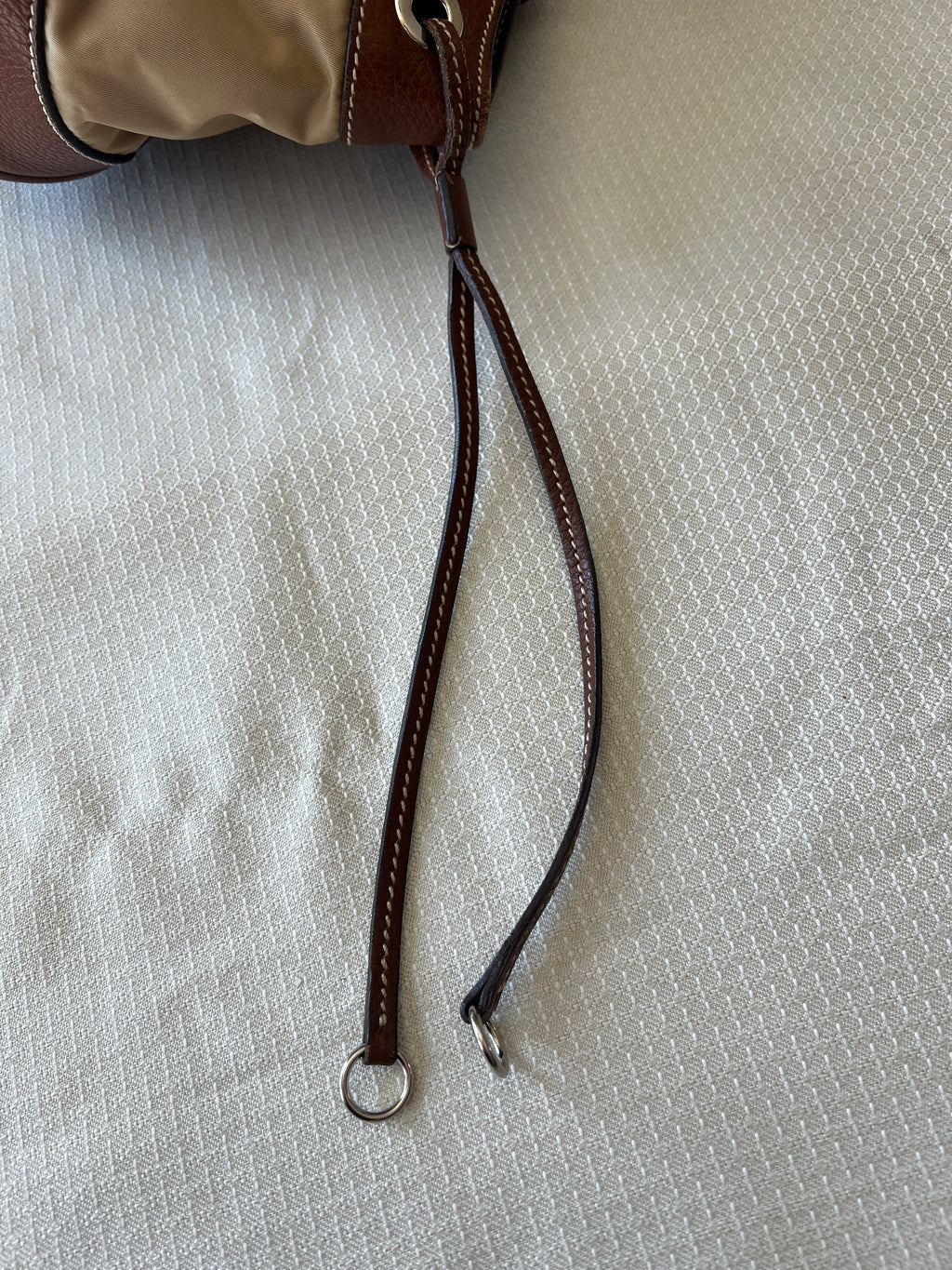 Prada Tessuto Shoulder Bag Brown/Beige