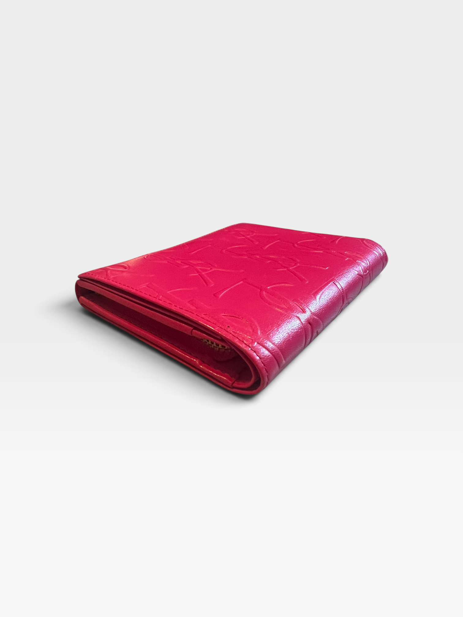 Saint Laurent Monogram Embossed Leather Continental Wallet – Pink