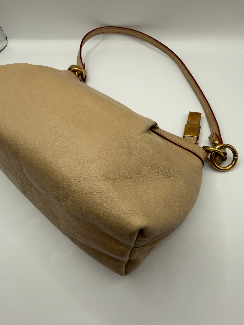 Chloé Beige Leather Shoulder Bag