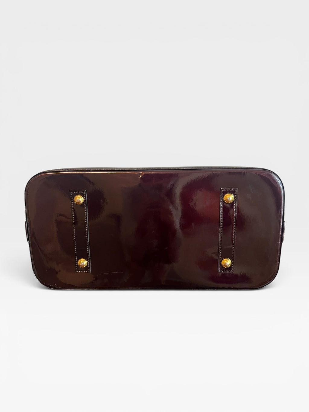 Louis Vuitton Alma GM Monogram Vernis in Amarante