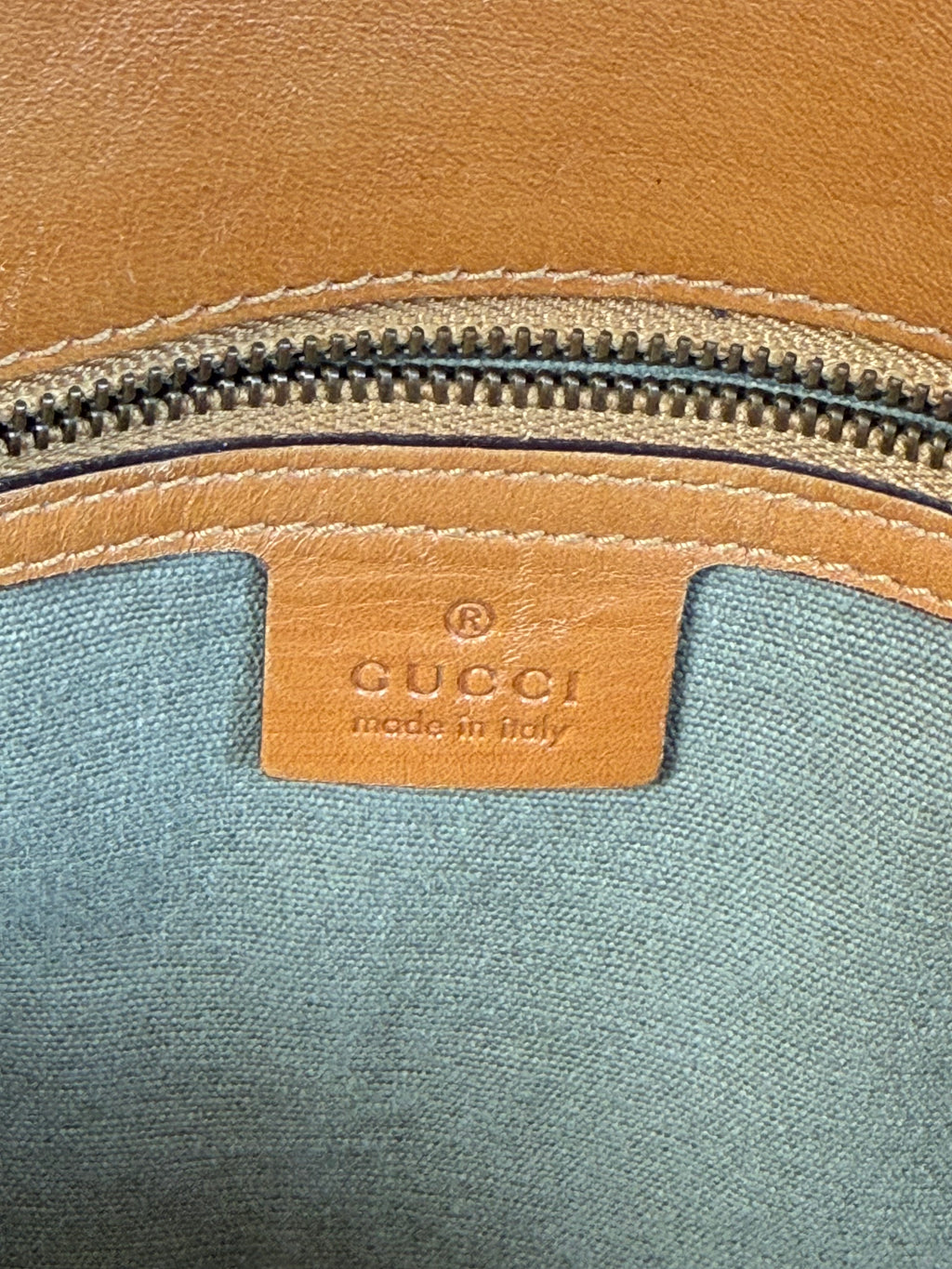 Gucci Early 2000s Canvas & Leather Utility Shoulder Bag