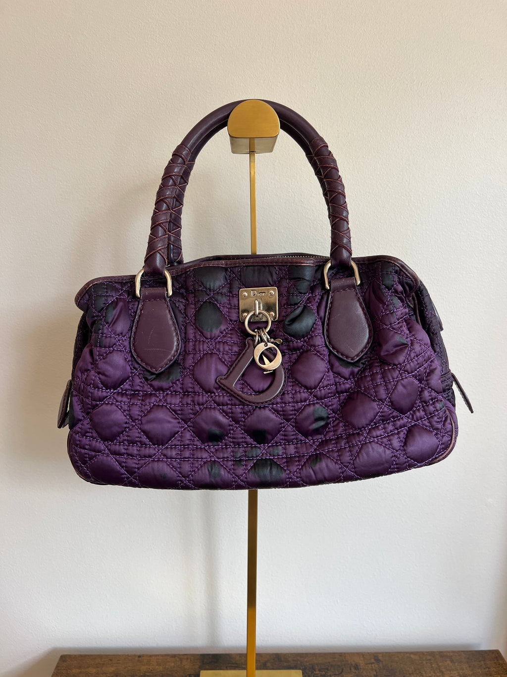 Christian Dior Cannage Purple Bag
