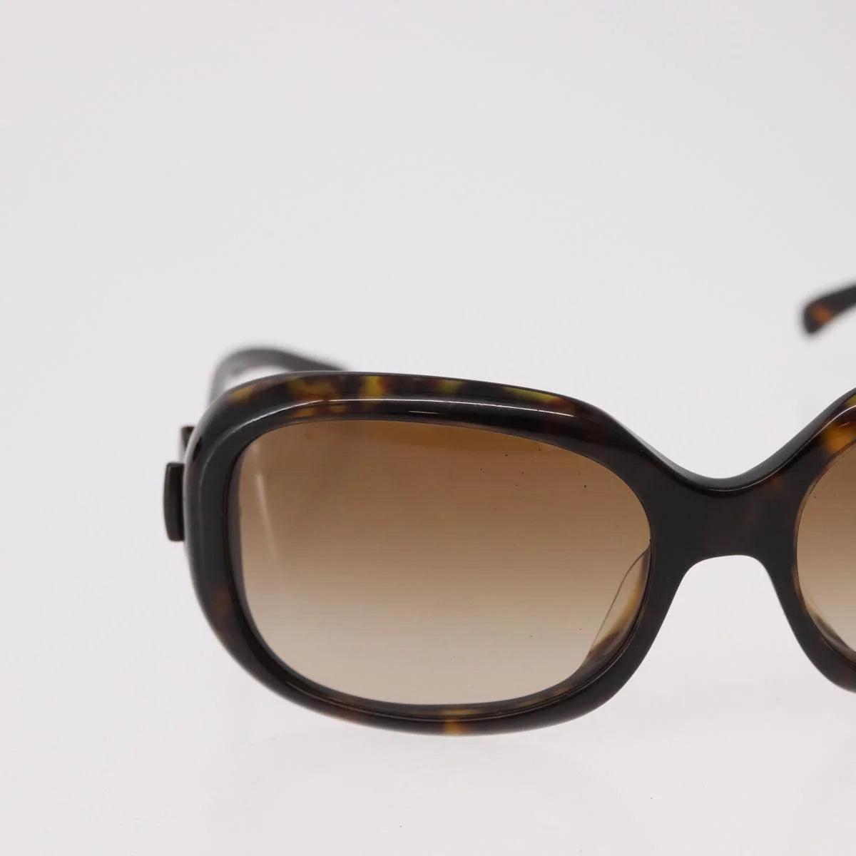 Chanel Tortoise Sunglasses with CC Bow Detail — Ribbon Motif, Silver Hardware