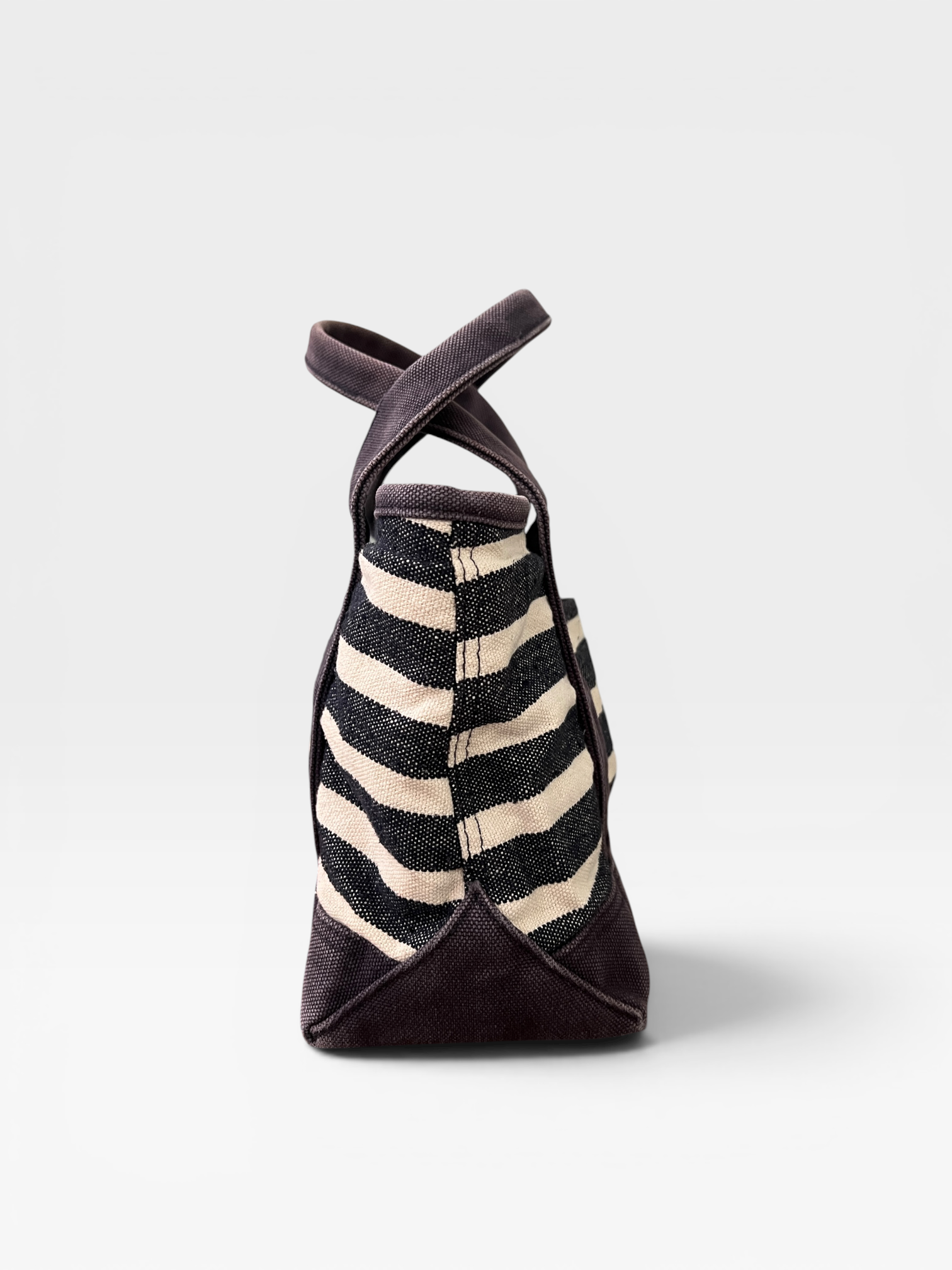 Polo Ralph Lauren Canvas Striped Mini Tote