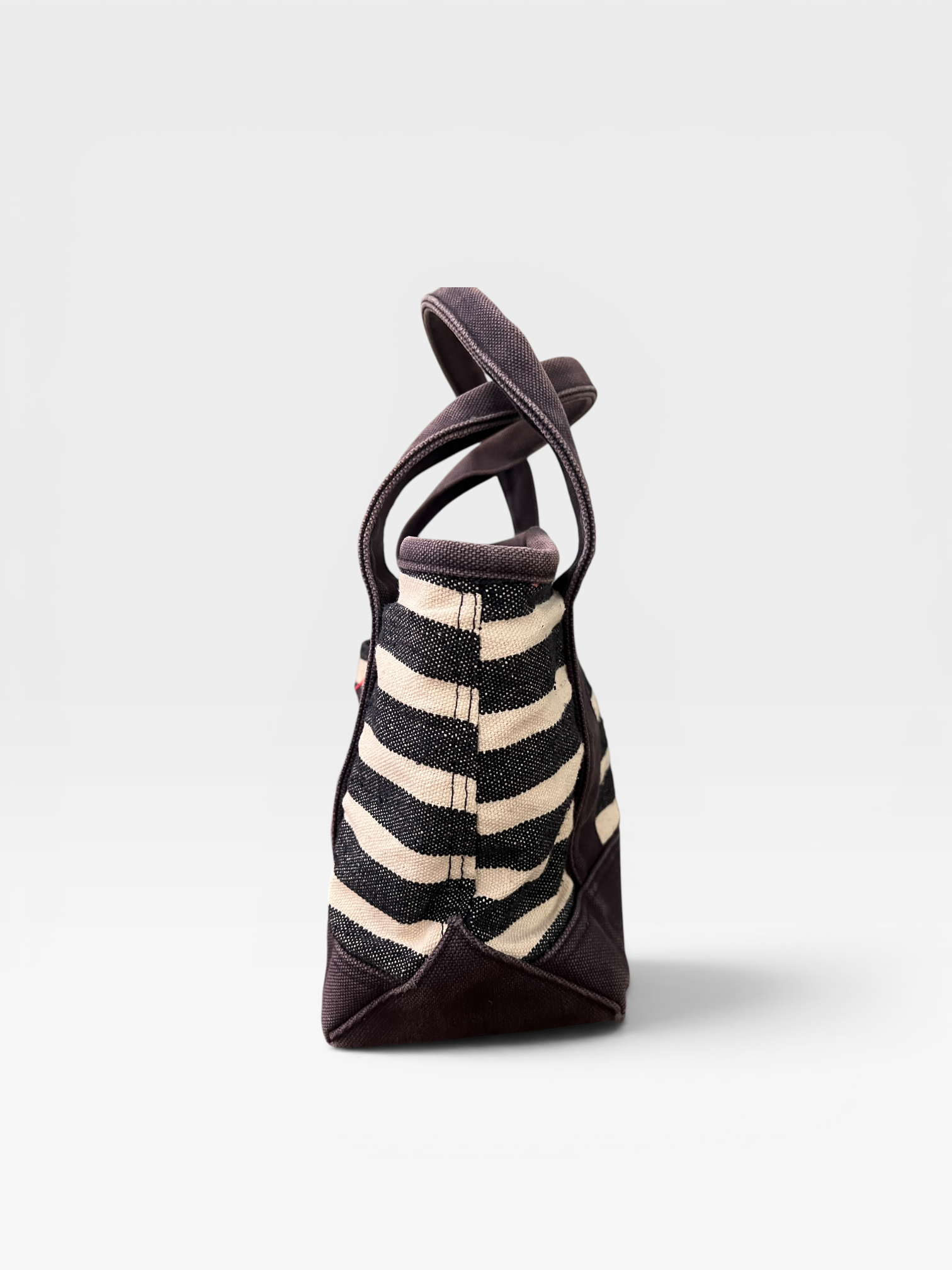 Polo Ralph Lauren Canvas Striped Mini Tote