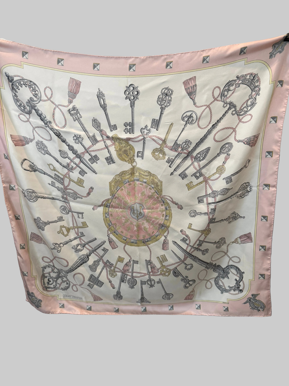 Hermès "Les Clés" Silk Scarf