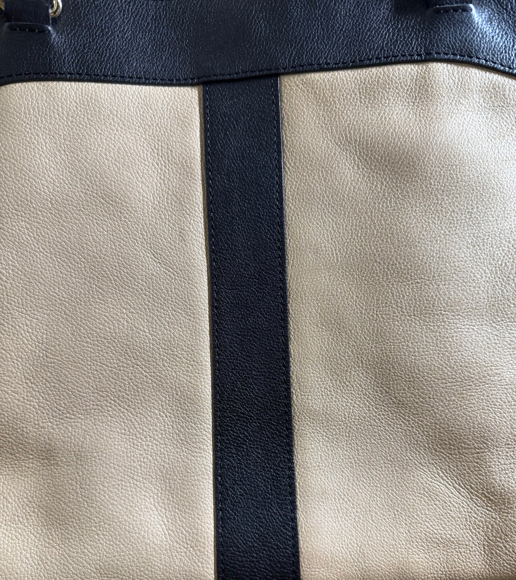 See by Chloe Two-Tone Leather Chain Tote