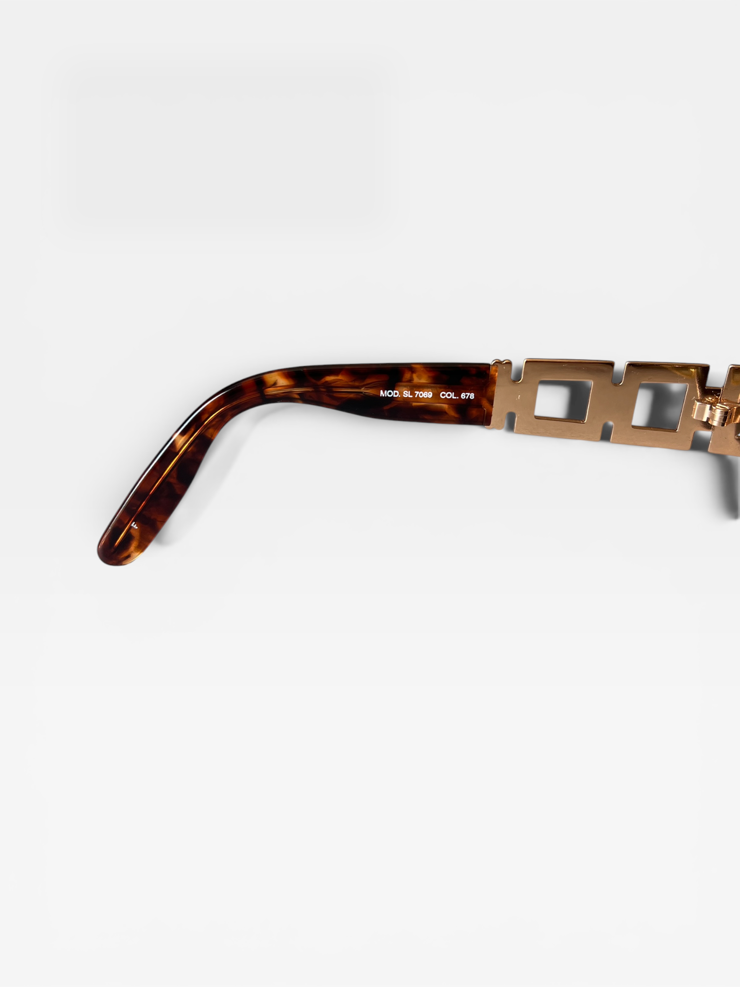 Fendi SL7069 Oval Logo Sunglasses – Gold & Tortoise