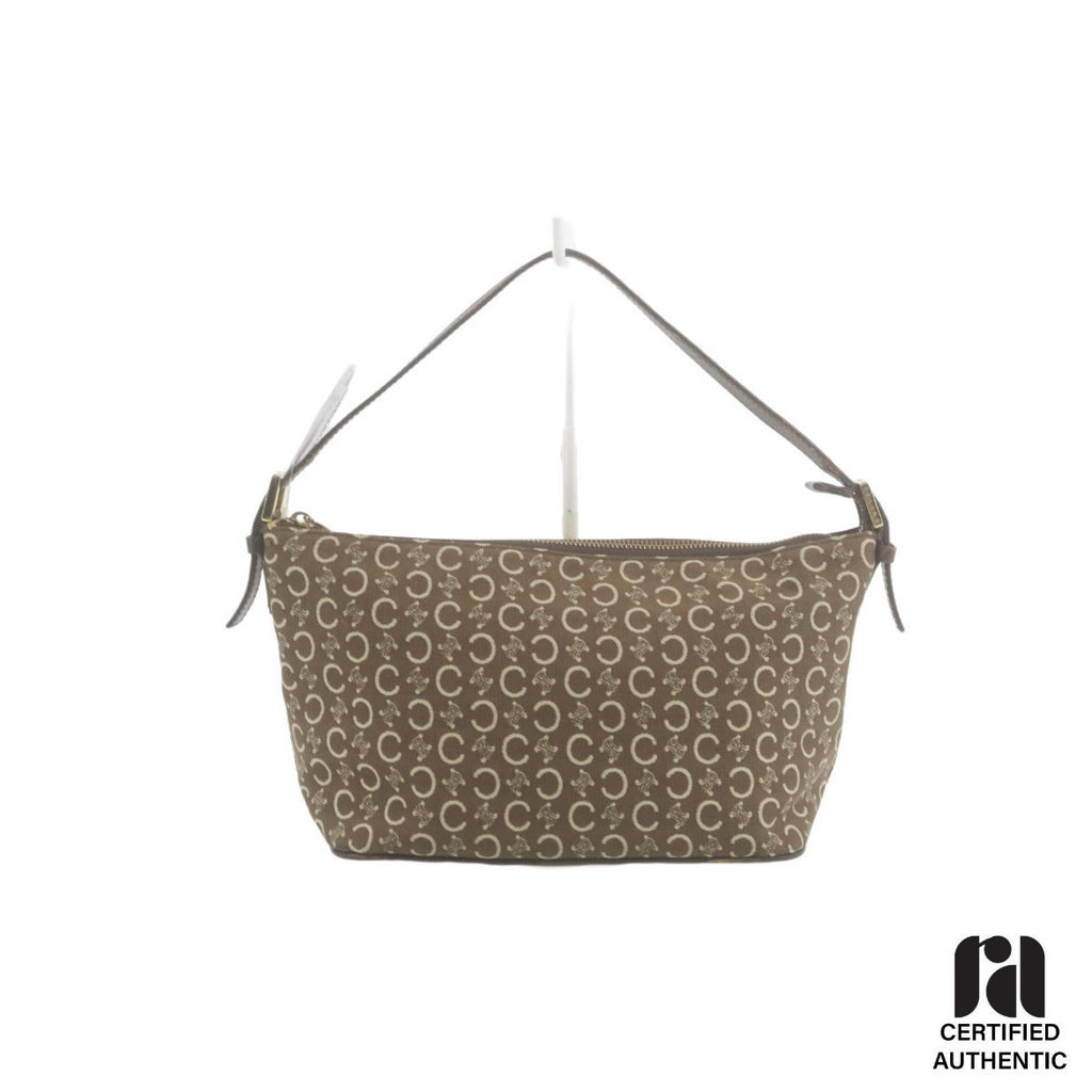Celine Brown Macadam Canvas Pochette