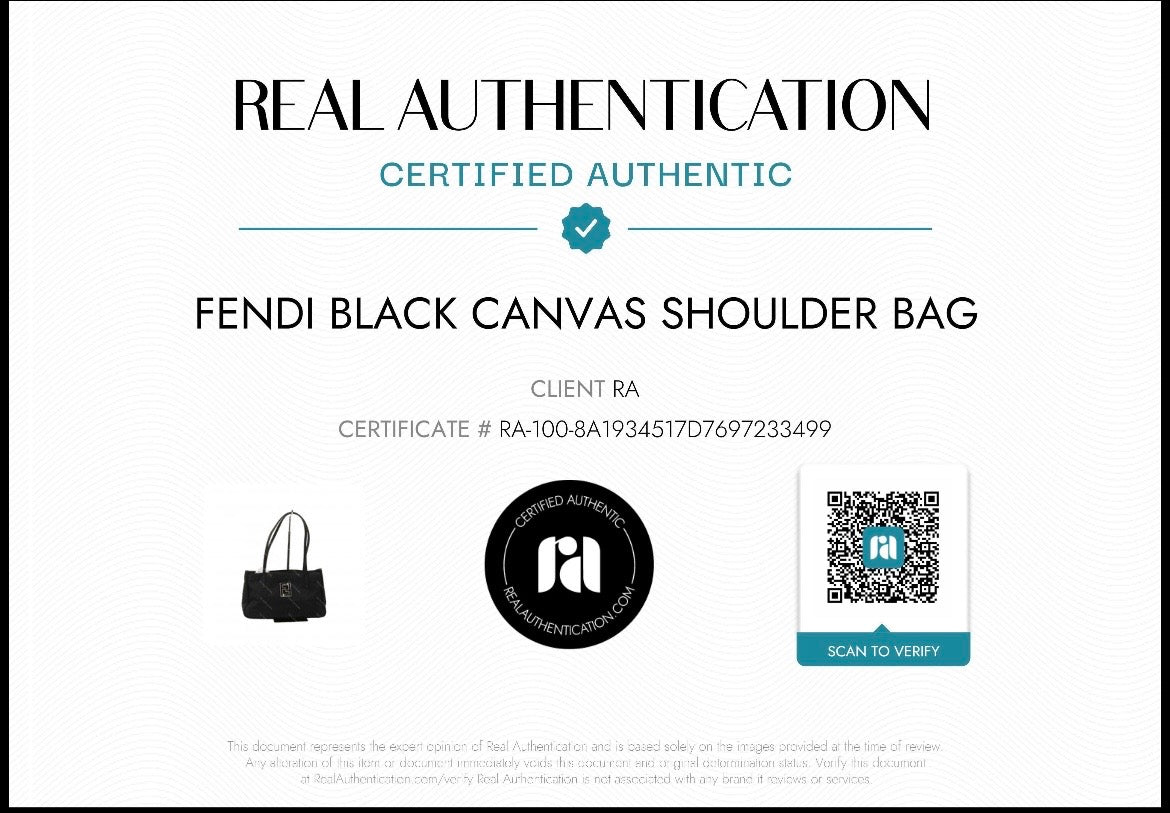 Fendi Black Nylon Shoulder Bag