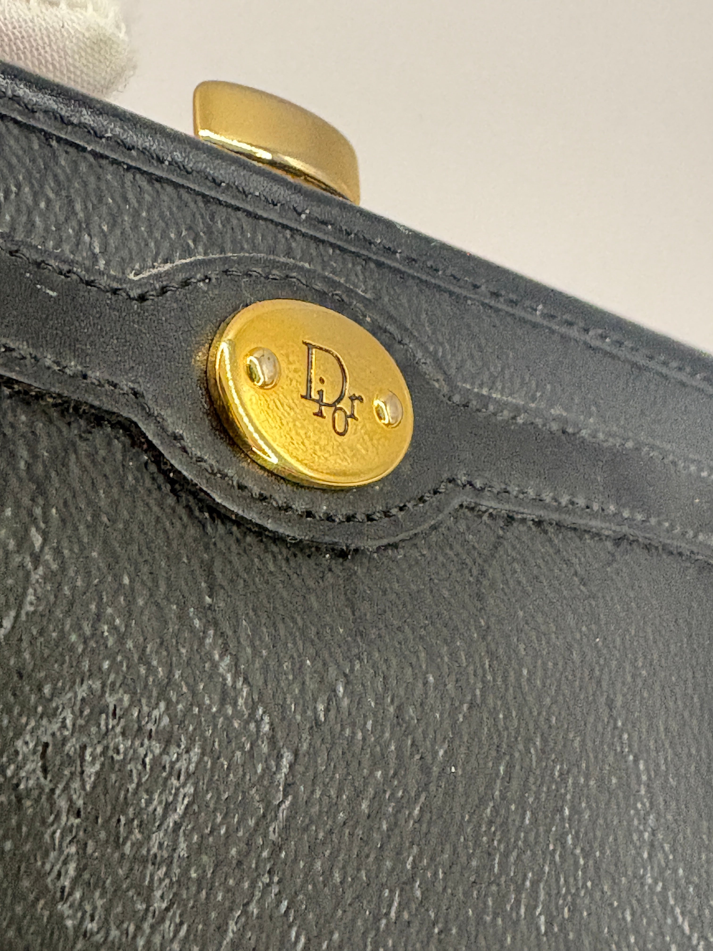 Dior Black Trotter Kisslock Wallet