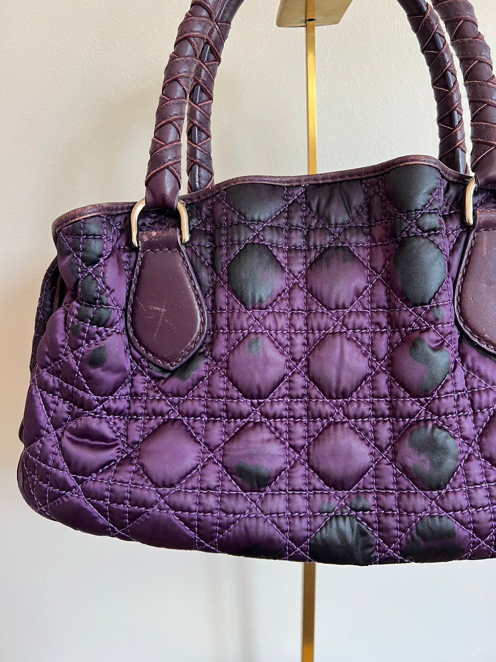 Christian Dior Cannage Purple Bag