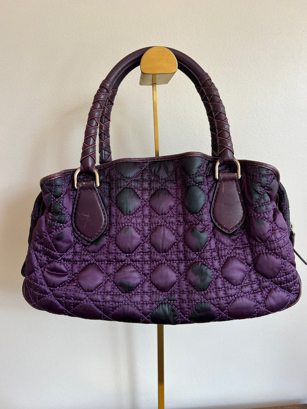 Christian Dior Cannage Purple Bag