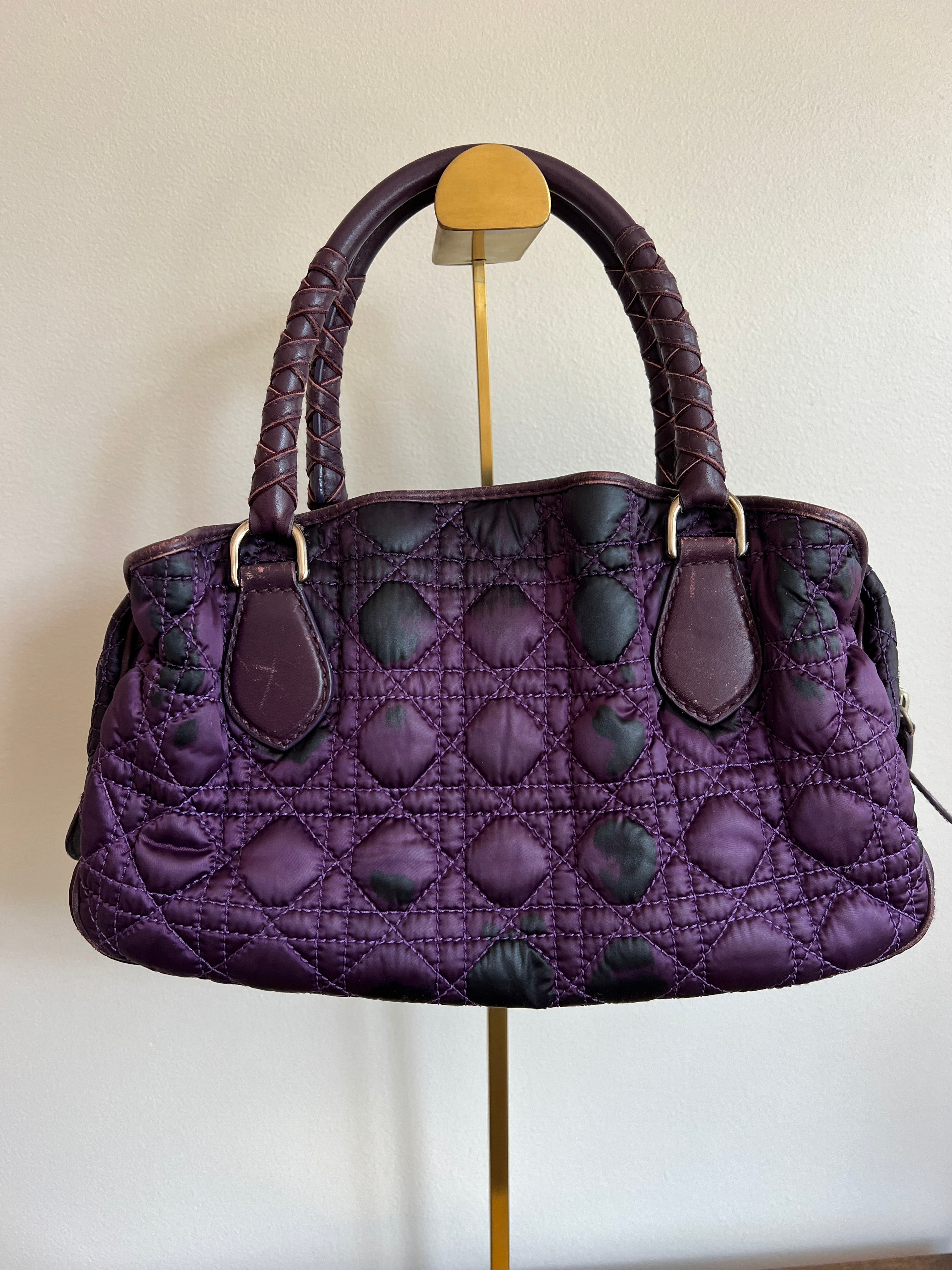 Christian Dior Cannage Purple Bag