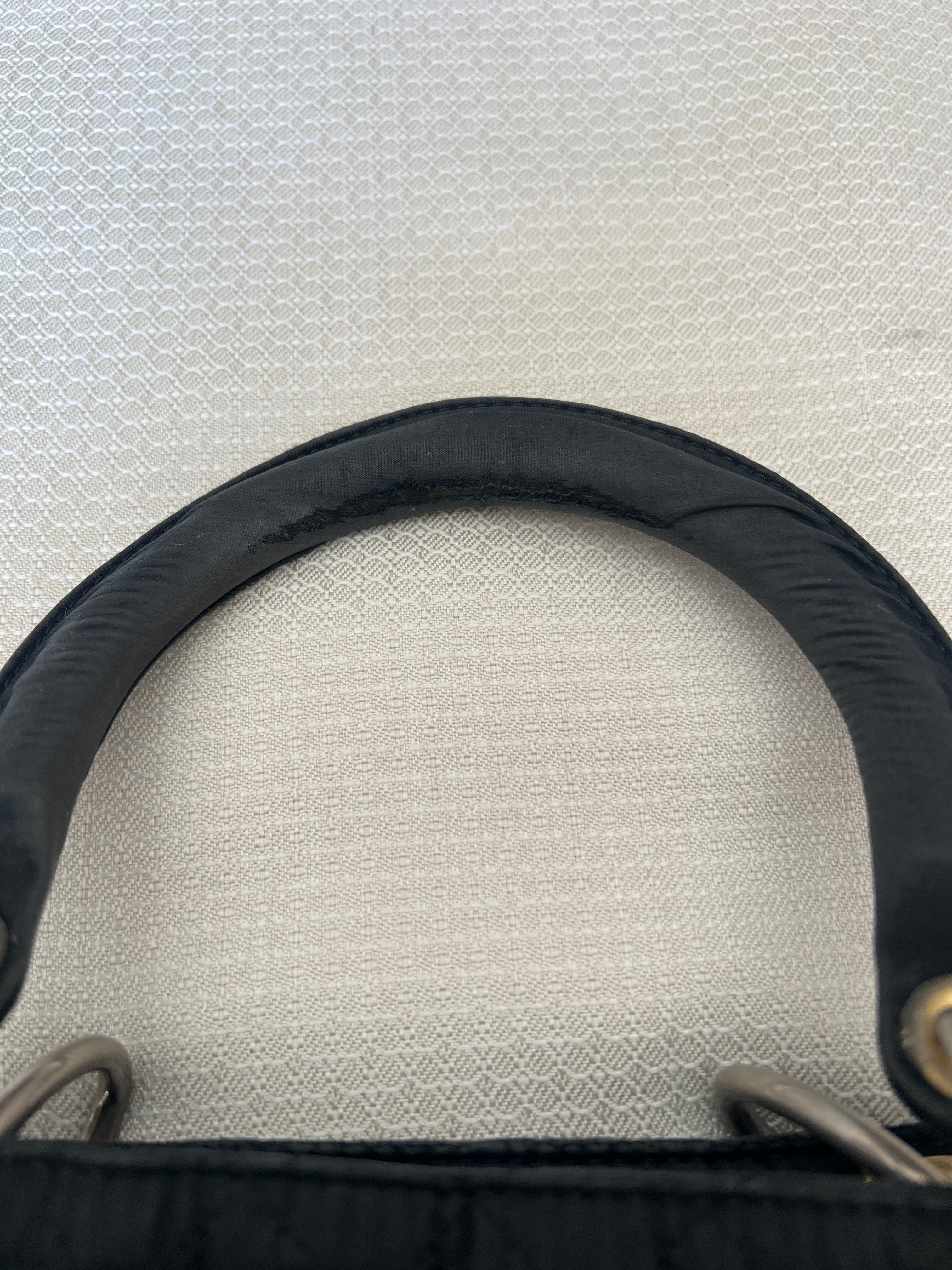 Christian Dior Canage Hand Bag Nylon Black