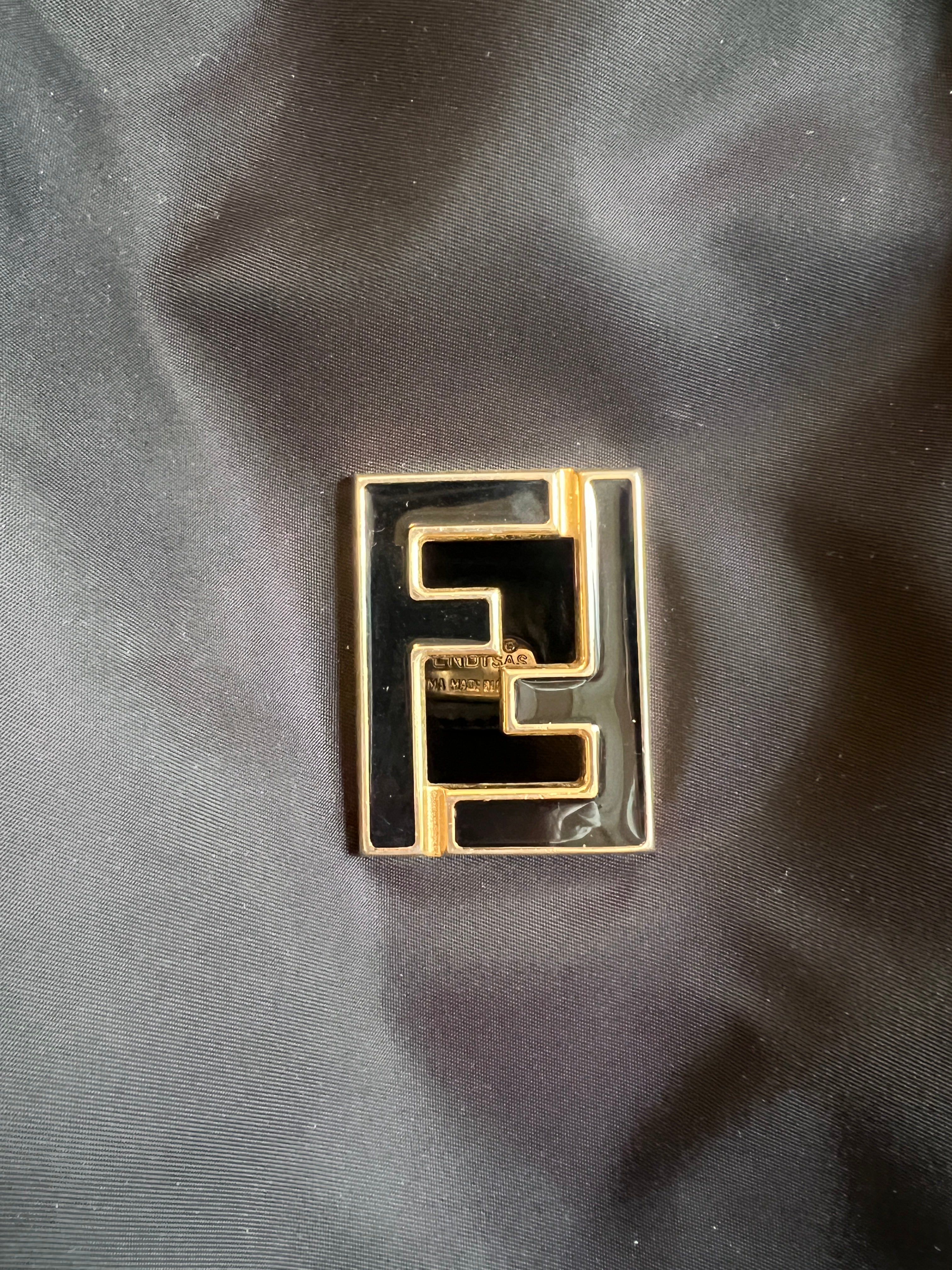 Fendi Black Nylon Tote
