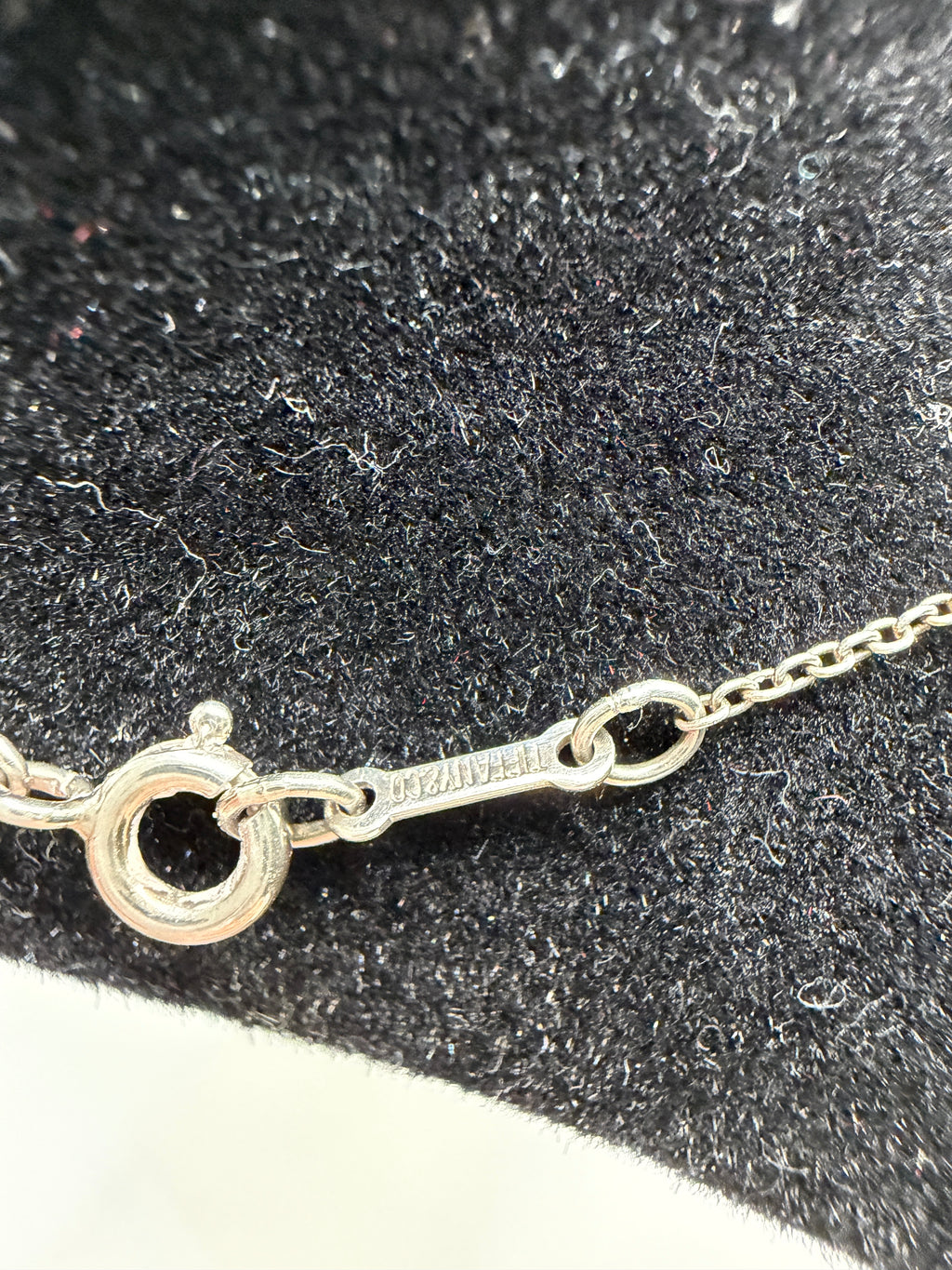 Tiffany & Co. Elsa Peretti Sterling Silver Bean Necklace