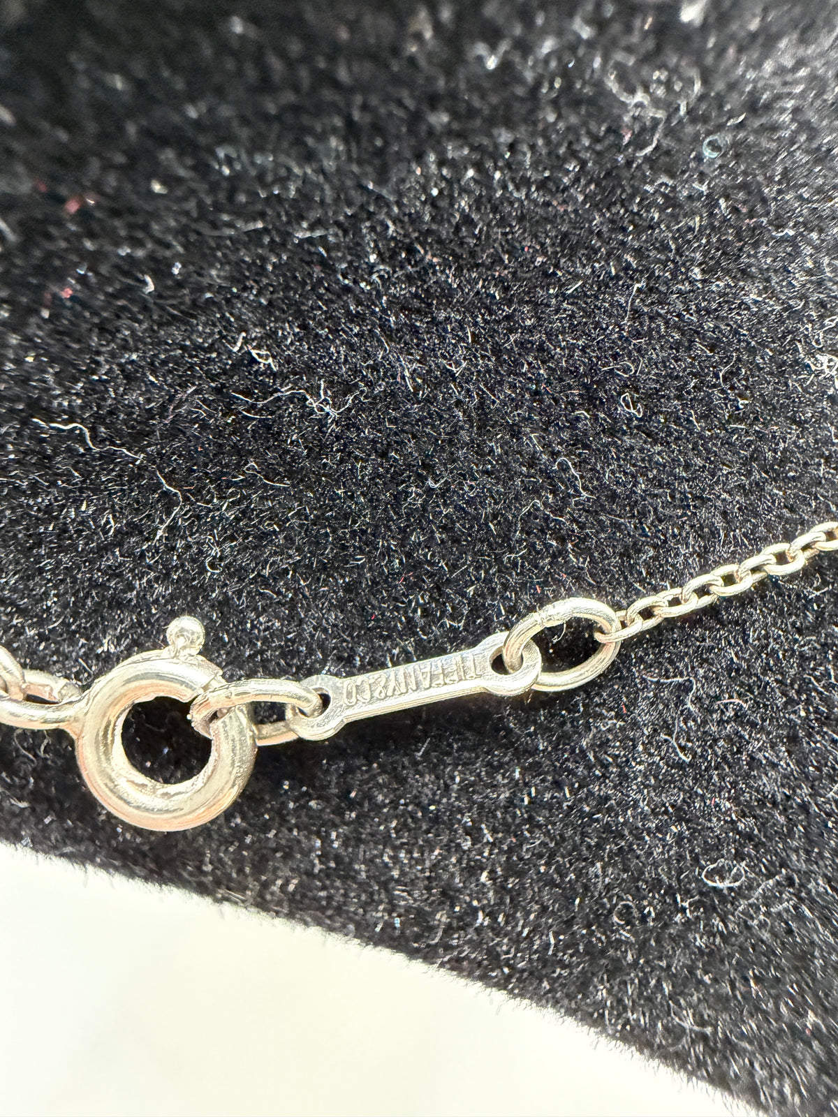 Tiffany & Co. Elsa Peretti Sterling Silver Bean Necklace
