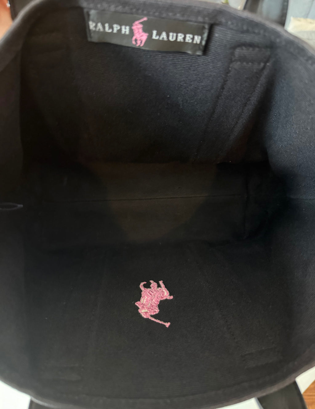 Ralph Lauren Pink Pony Canvas Tote