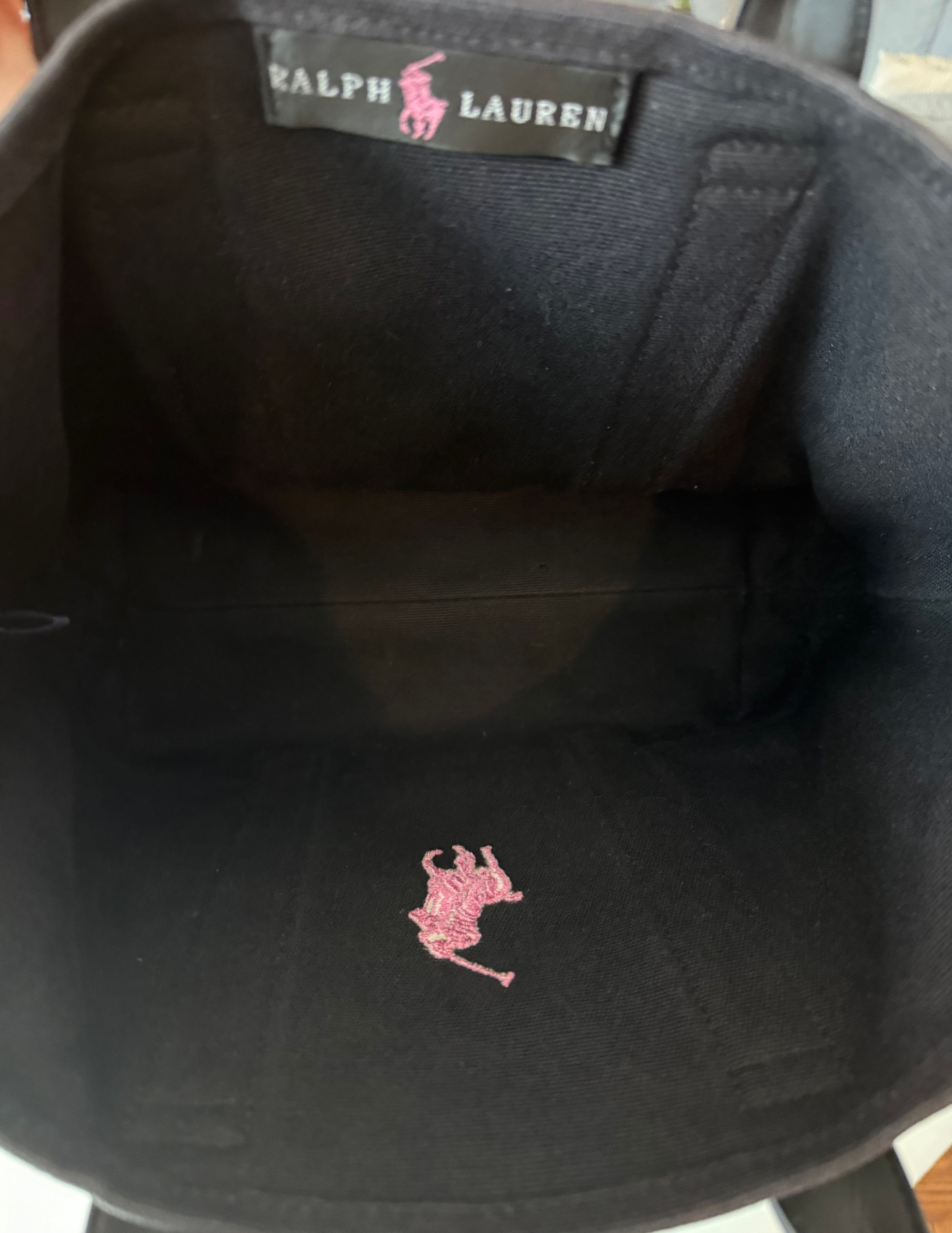 Ralph Lauren Pink Pony Canvas Tote