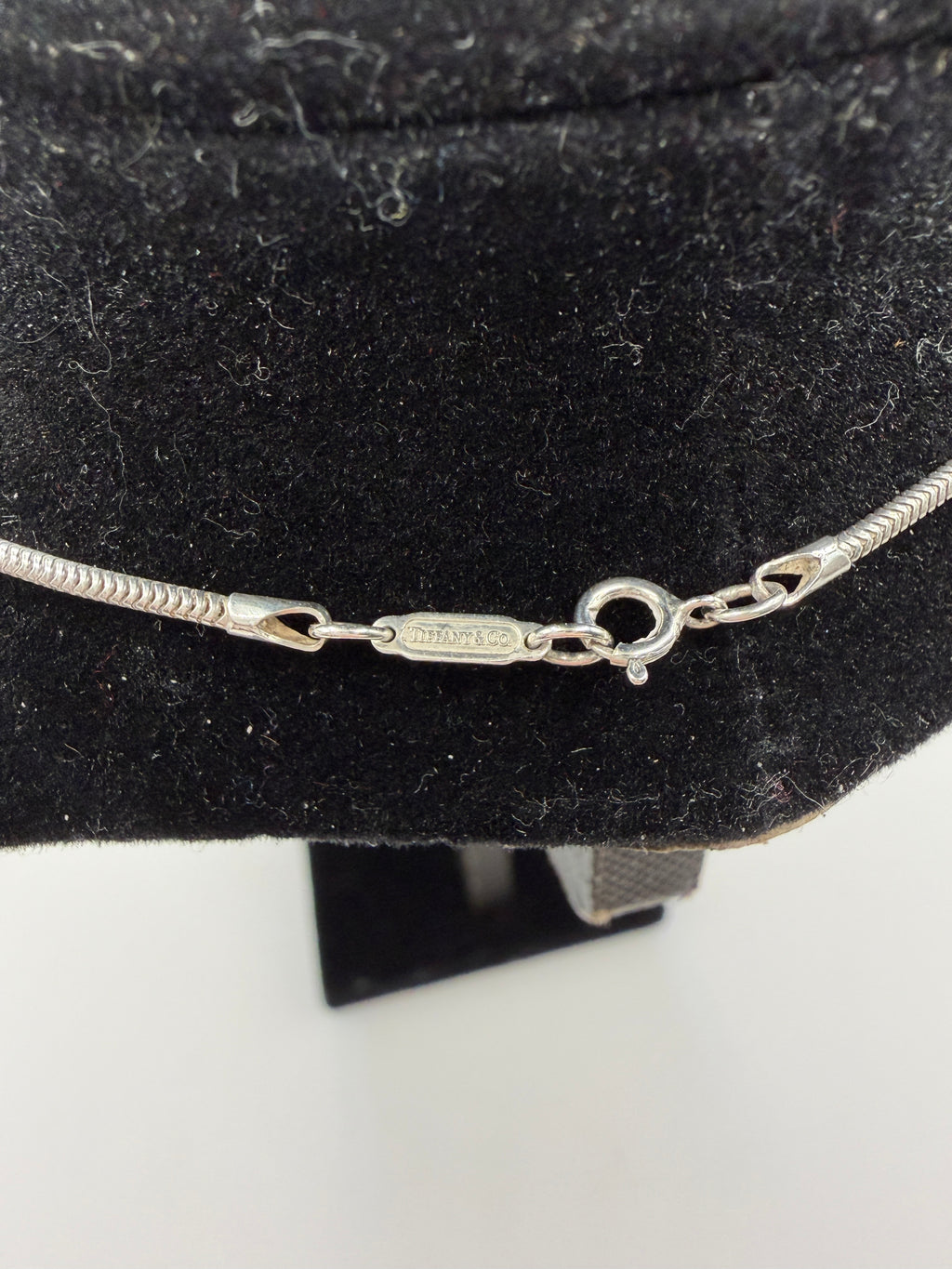 Tiffany & Co. Sterling Silver 1837 Bar Pendant Necklace