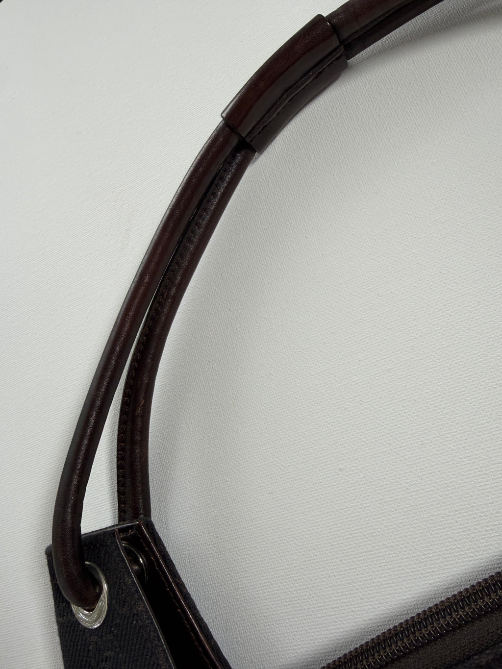 Gucci Monogram Hobo Canvas Shoulder Bag